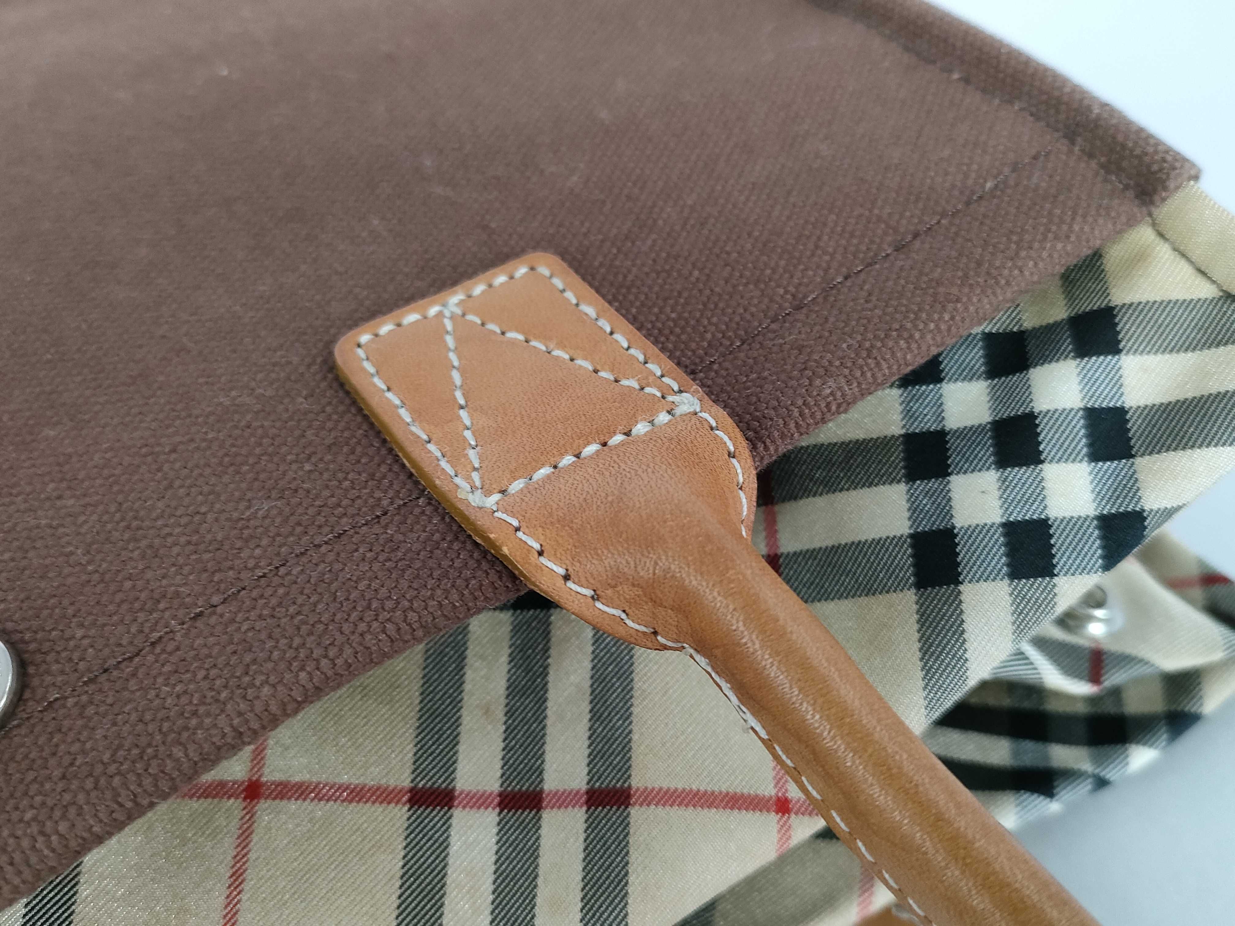 handbag, canvas, brown. — view 5