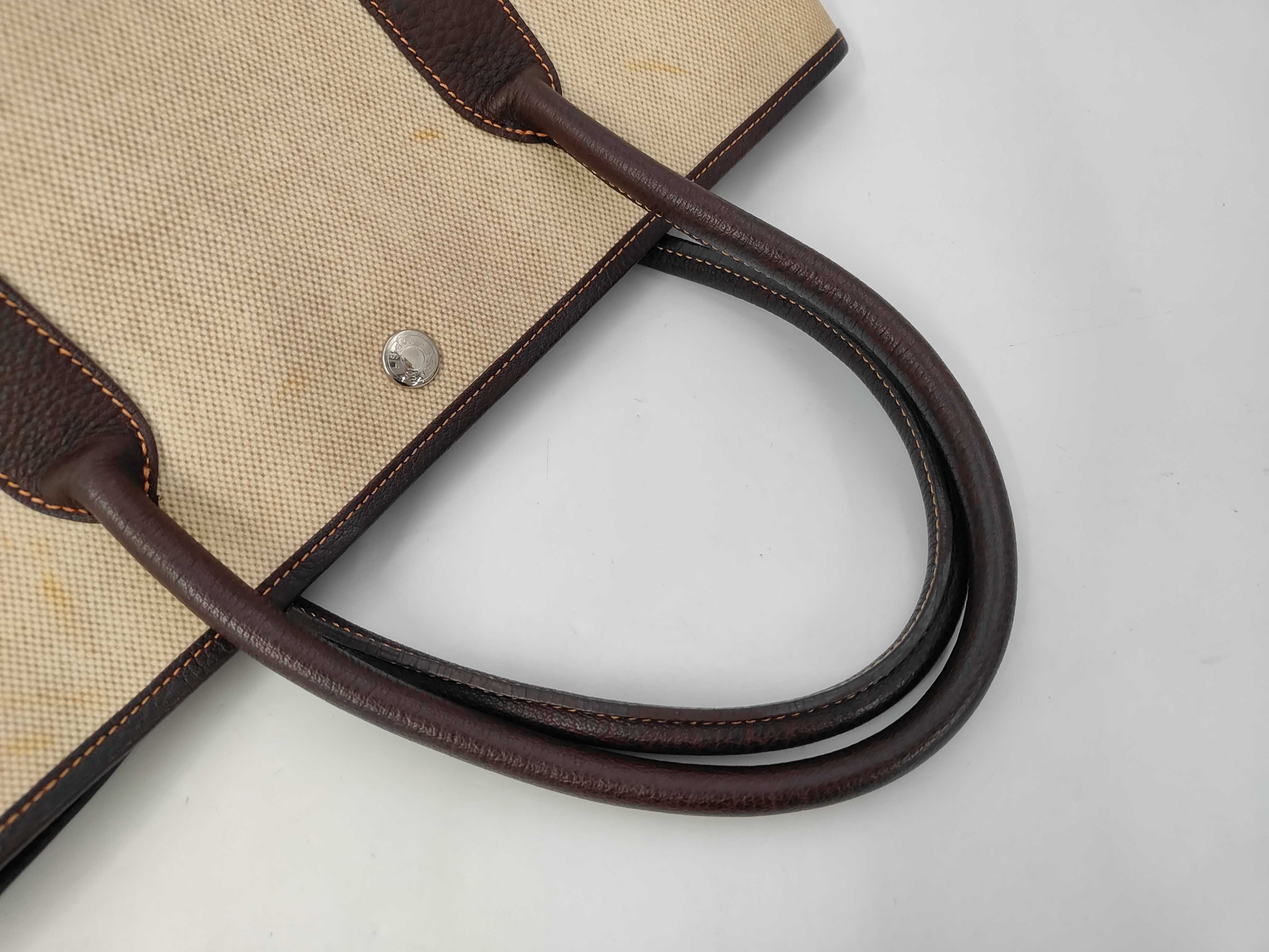 Garden Party PM Tote Bag, Coated Canvas, T Stamp, Two-Tone Color Tote Bag — view 5