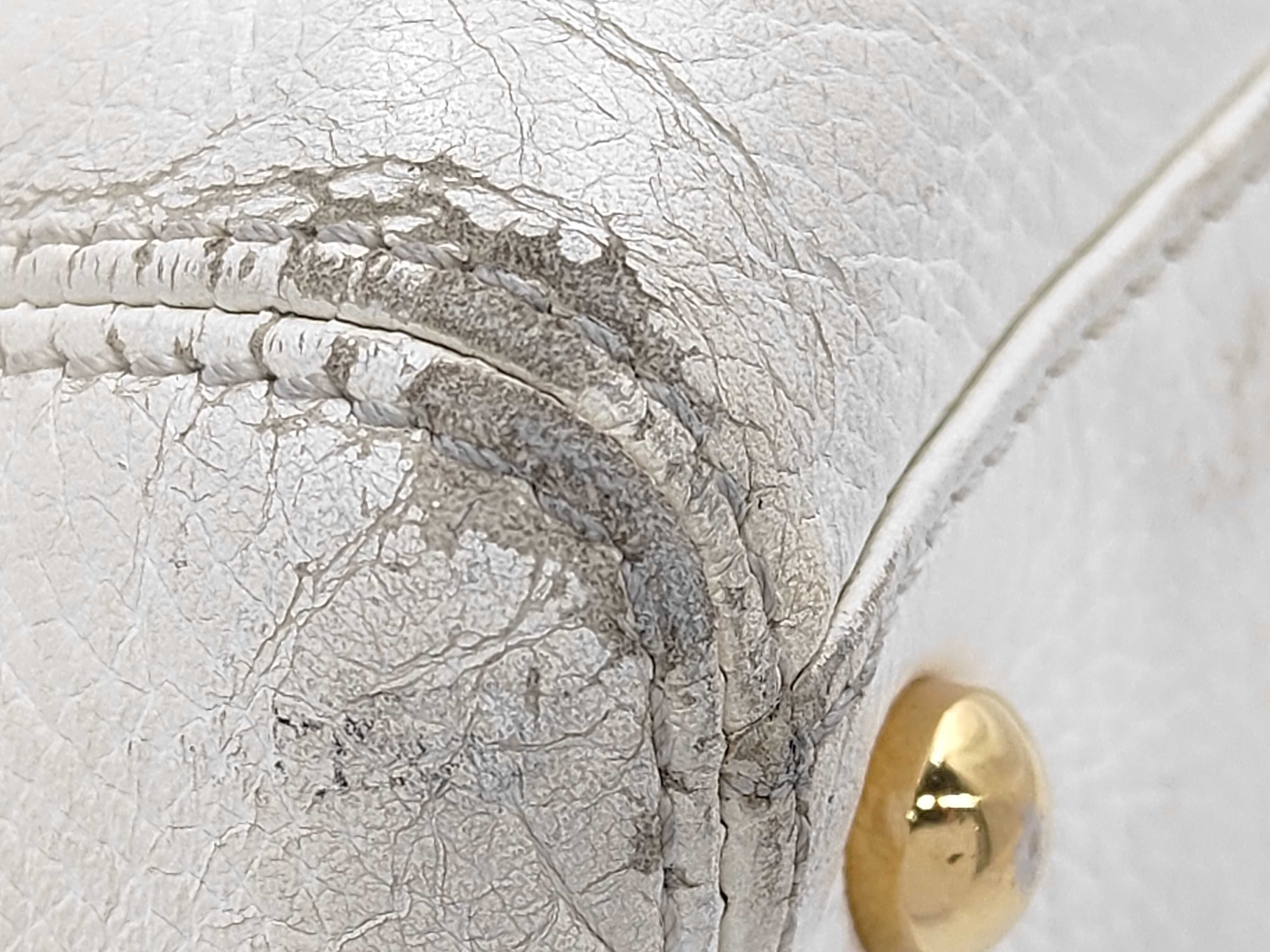 Caviar Skin White Tote Bag — view 6