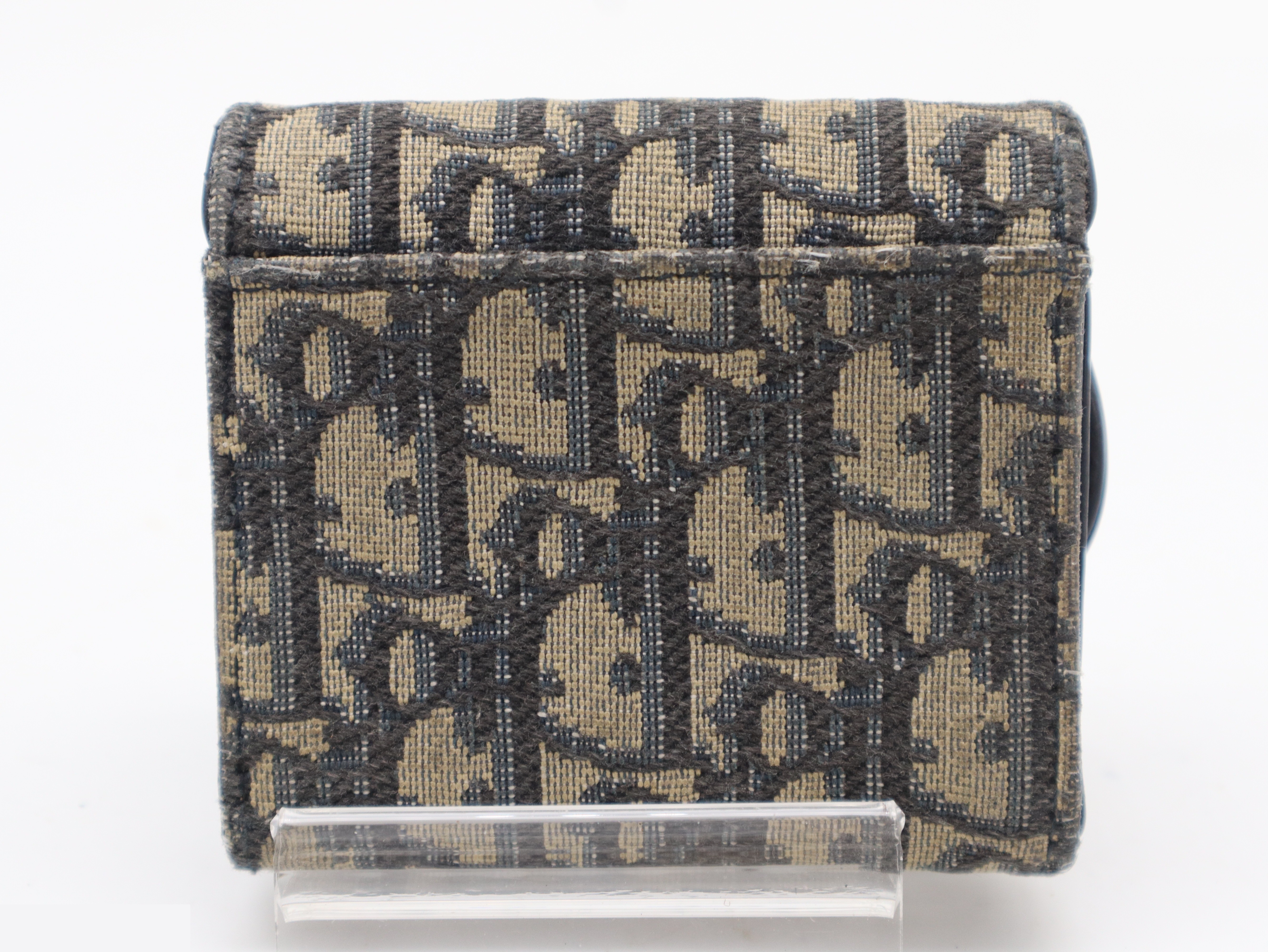 Trotter Saddle Oblique Compact Wallet Canvas Leather — view 2