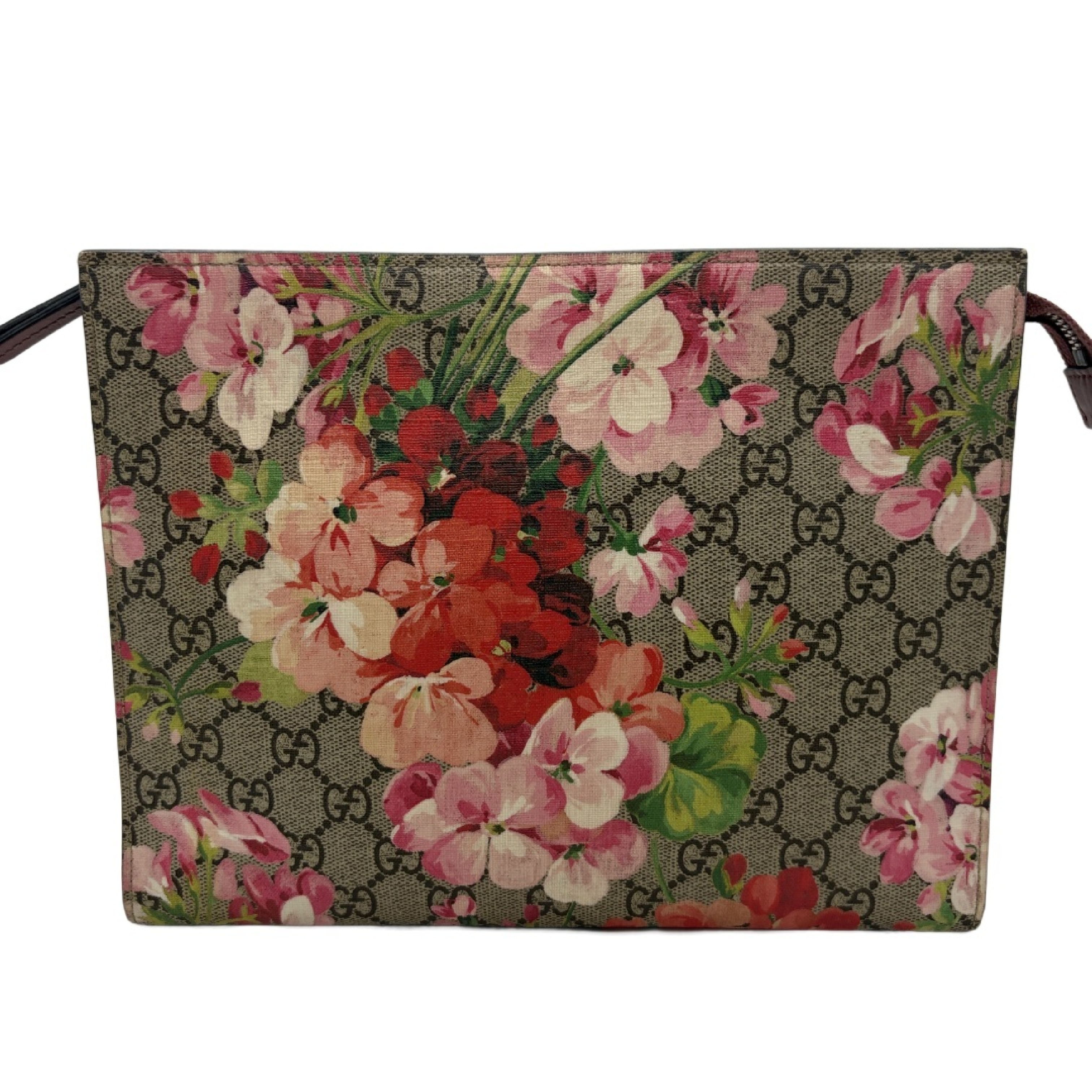 GG Supreme Floral Clutch Bag
