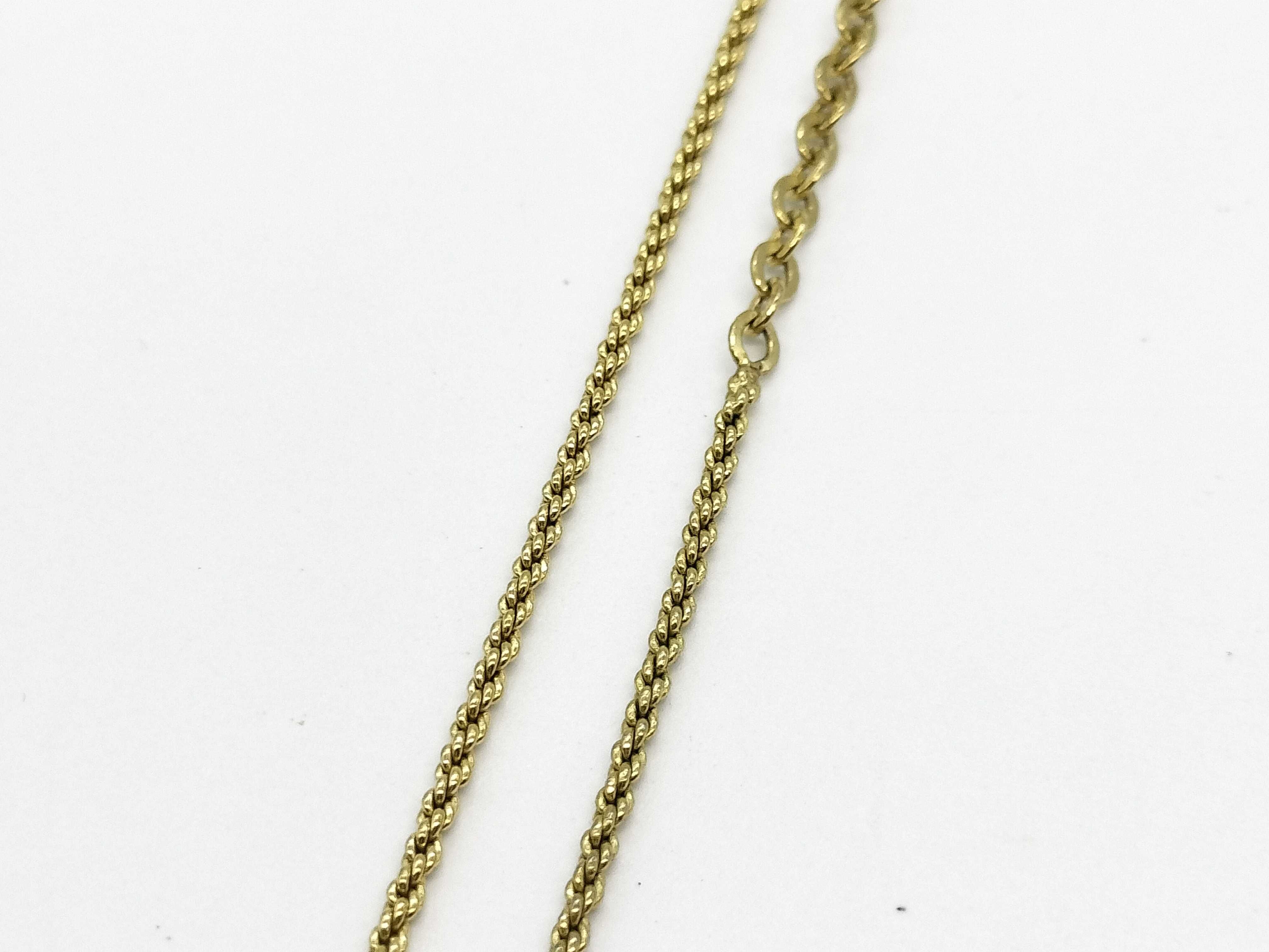 CD Logo Gold Necklace — view 6