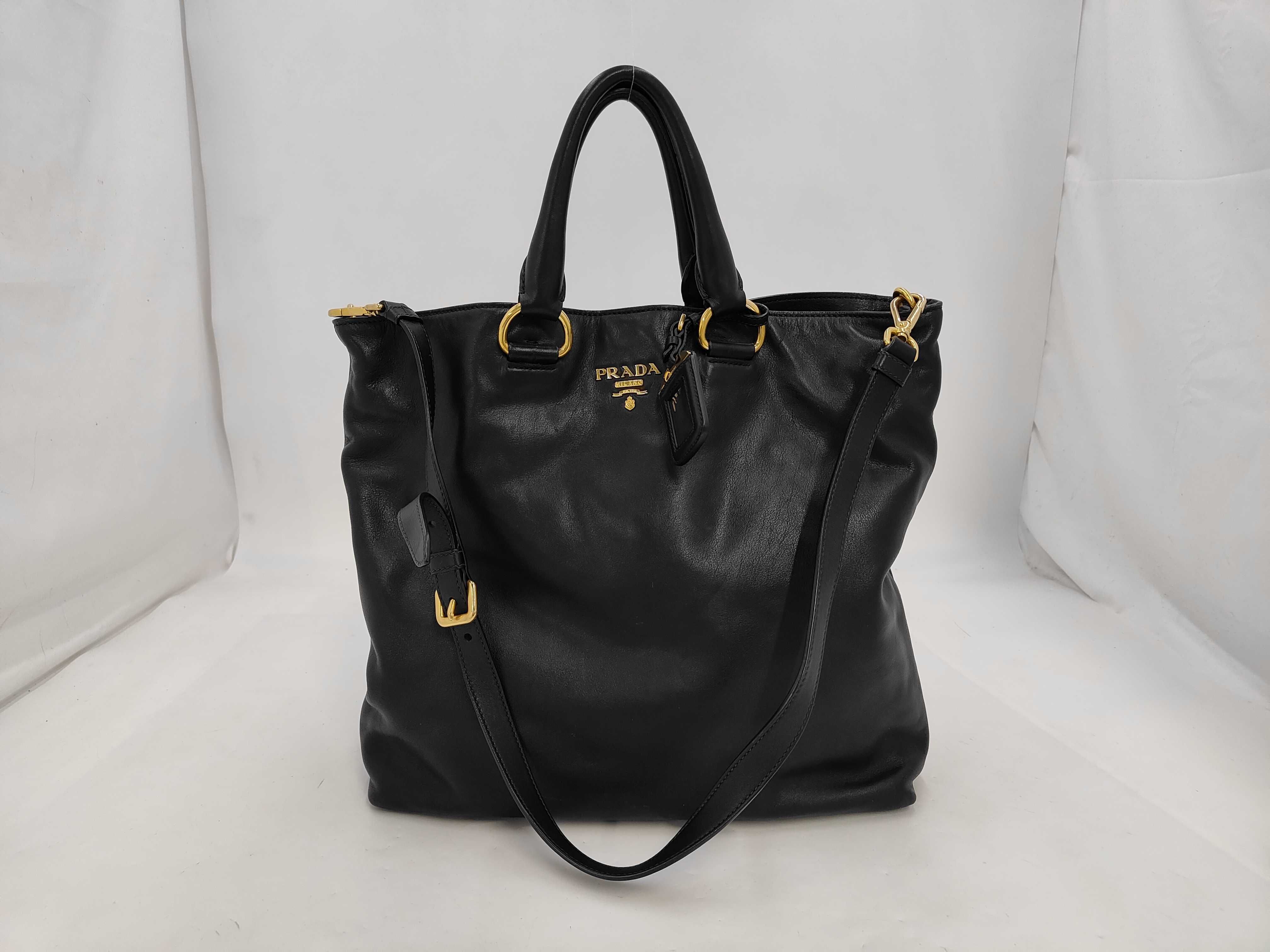 Vitello Daino Gold Hardware Miranda Kerr Bag Black BN1713 Tote Bag