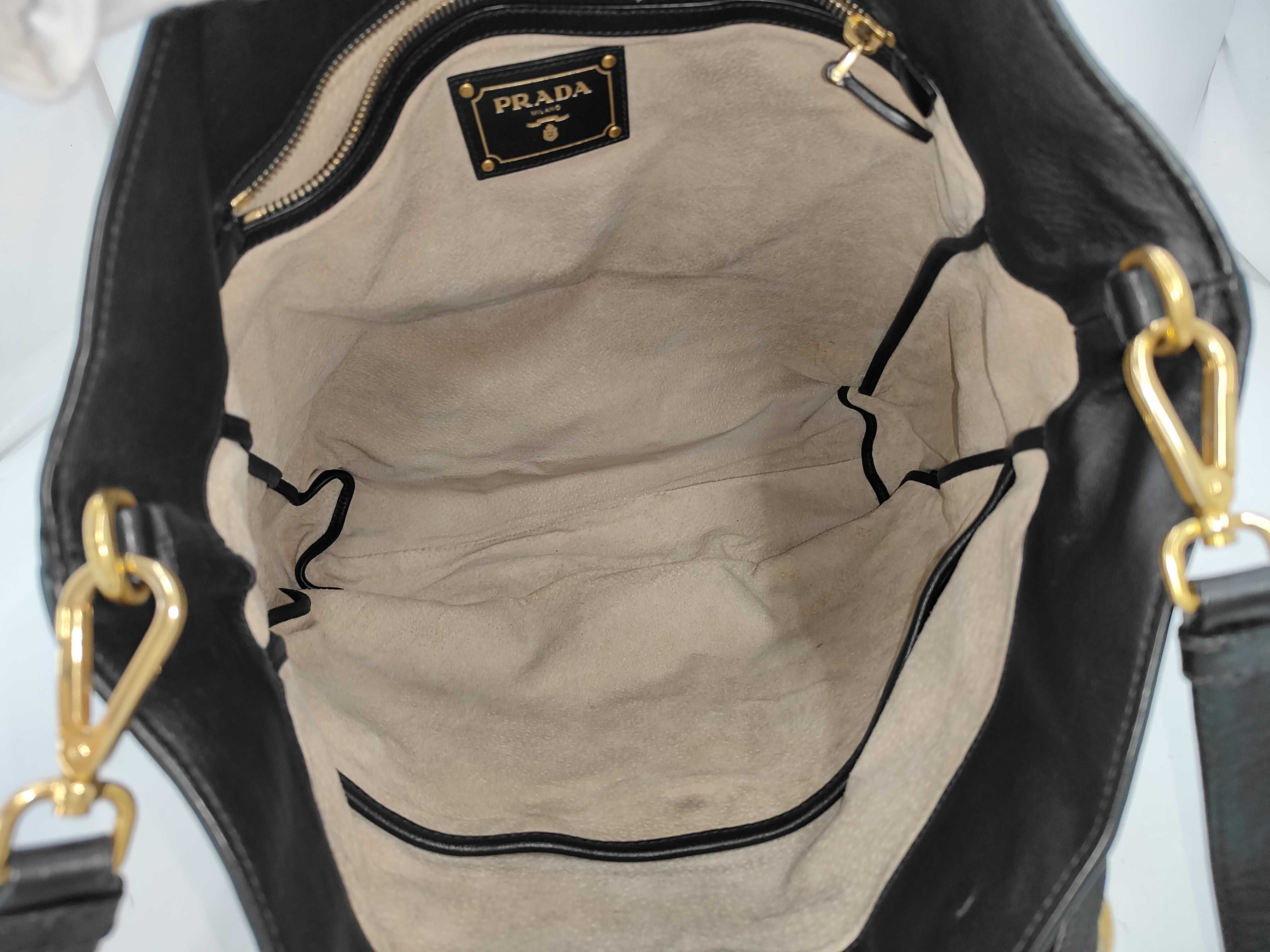 Vitello Daino Gold Hardware Miranda Kerr Bag Black BN1713 Tote Bag — view 8