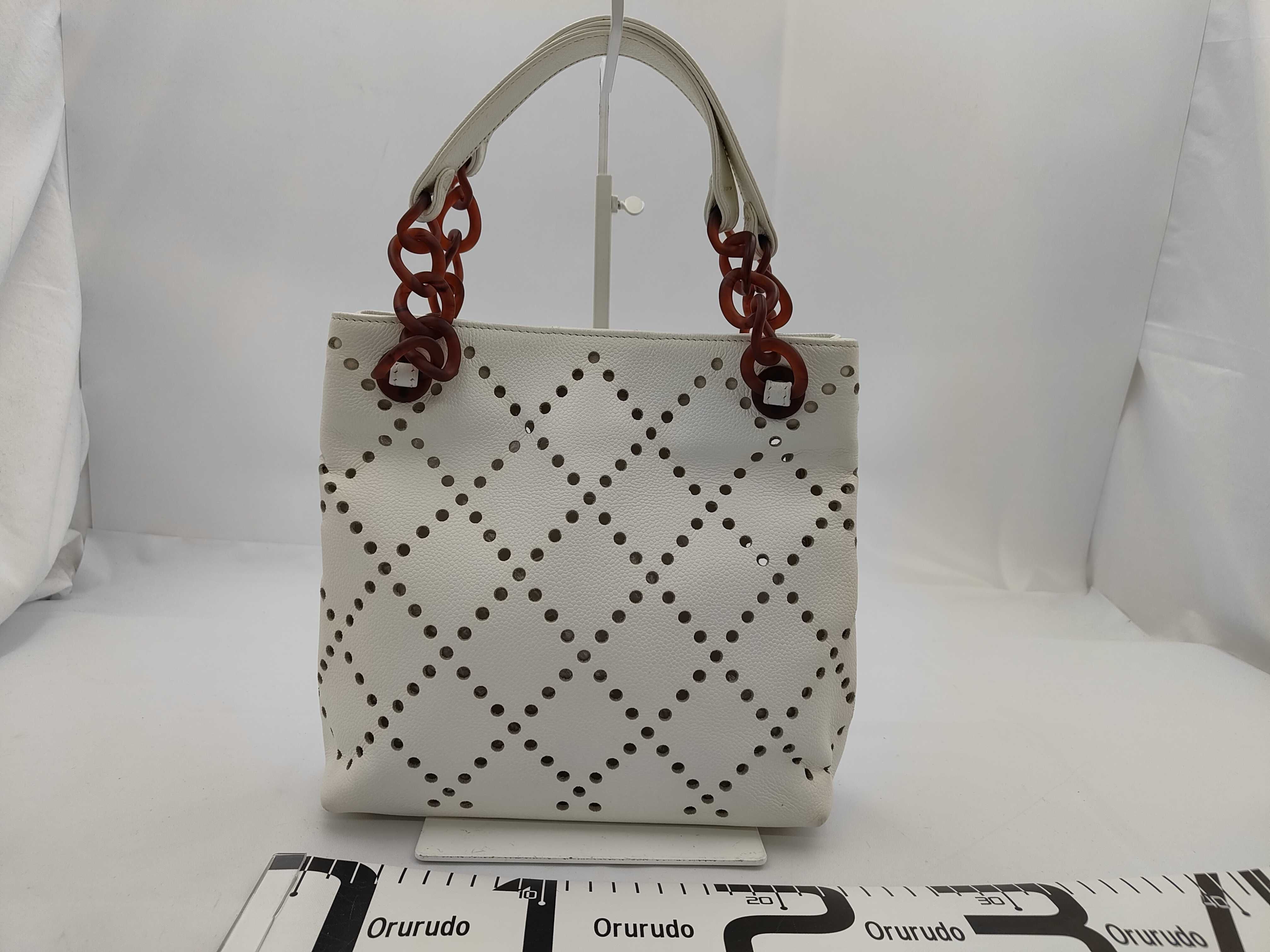 Caviar Skin Chain Tote Bag 8766606 Tote Bag — view 2