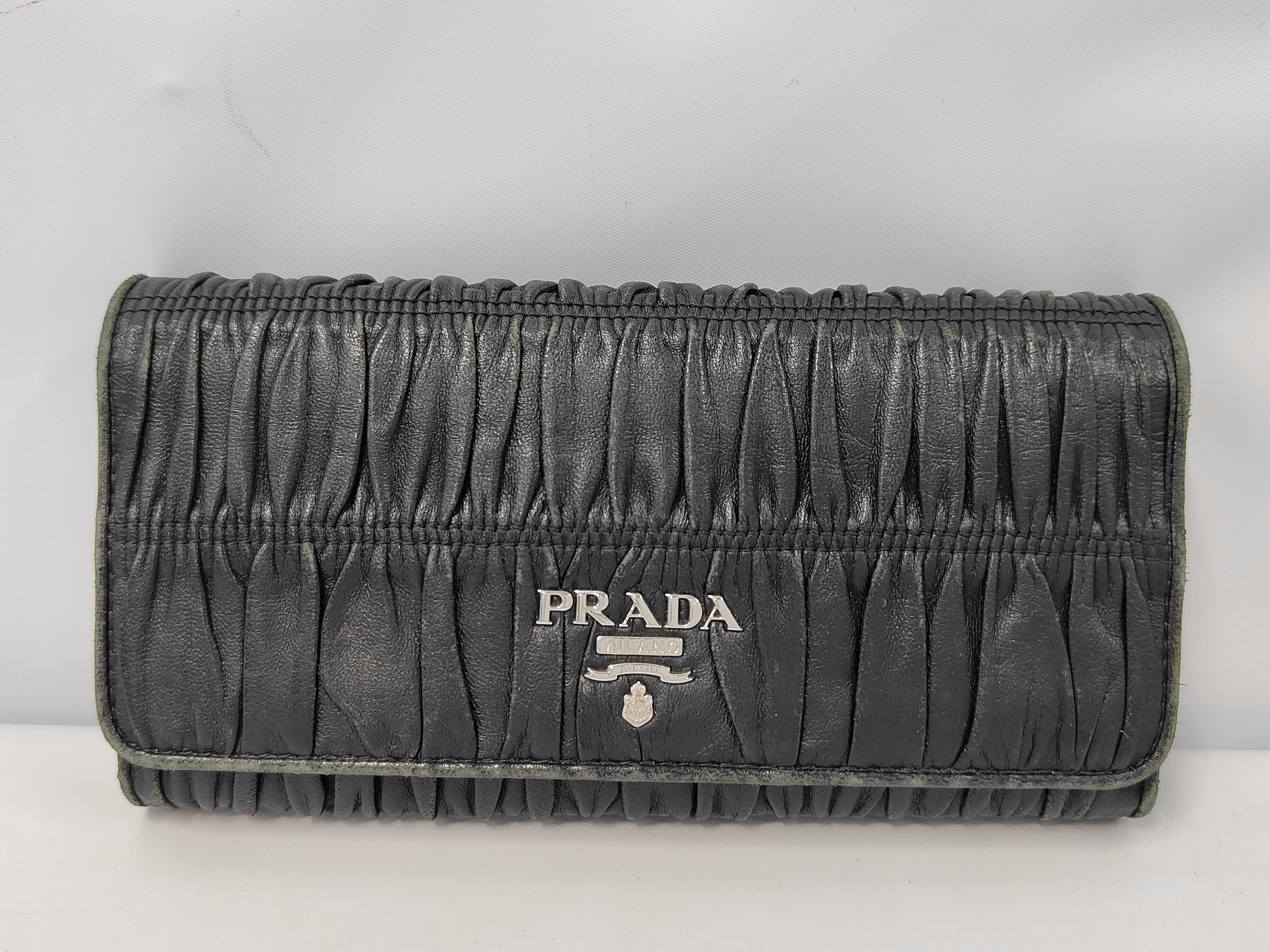 Long Wallet Leather Black Wallet