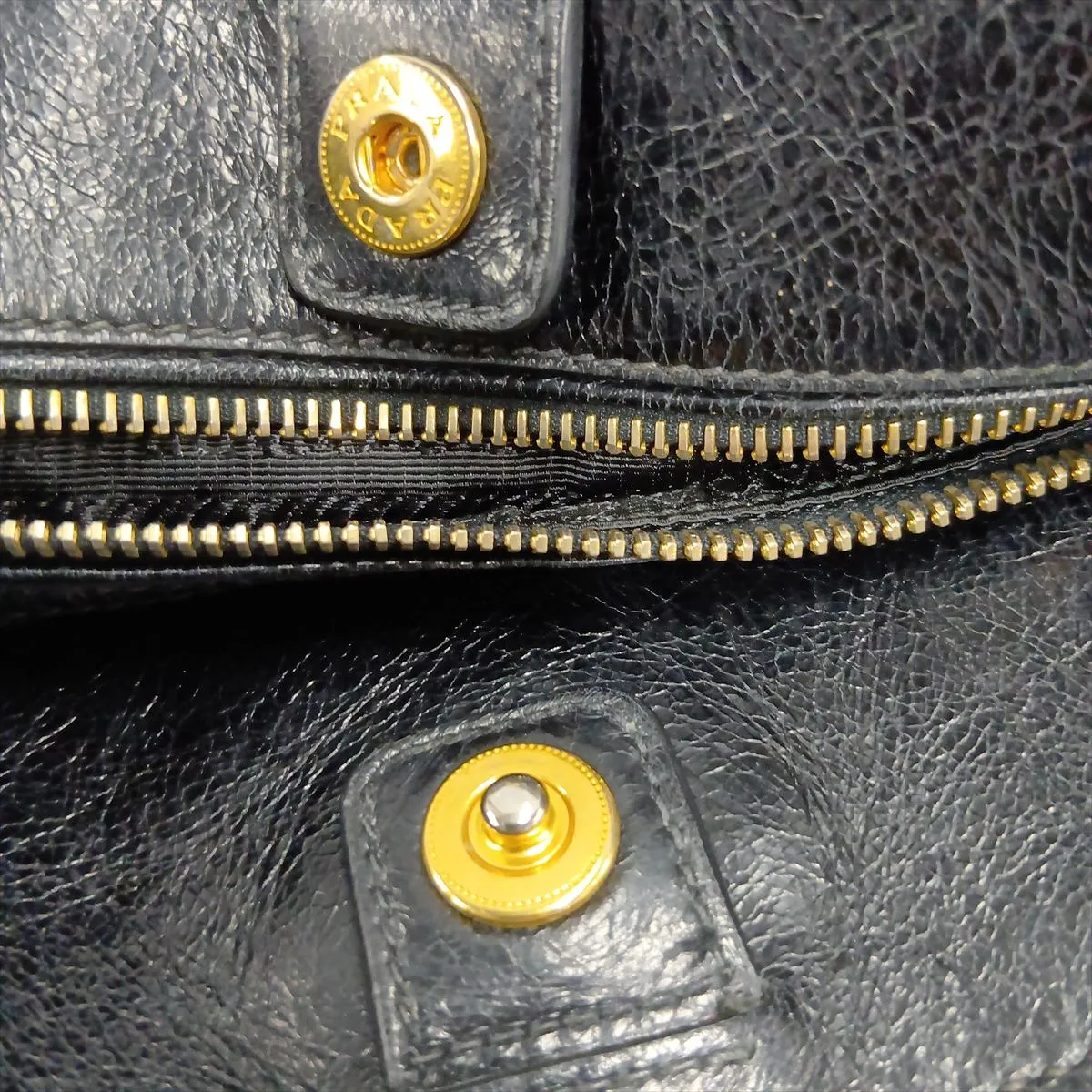 Leather Tote Bag, Black — view 15