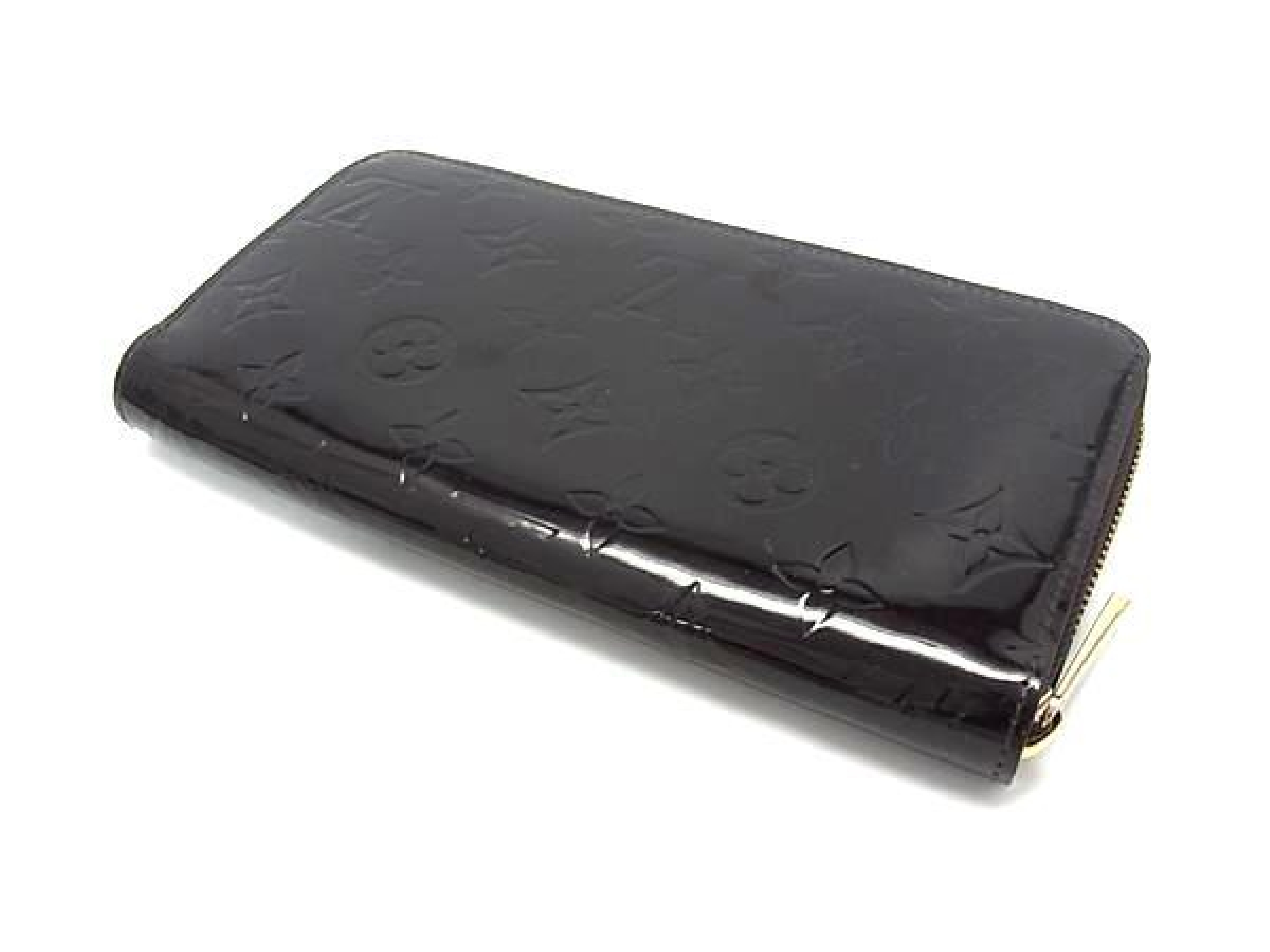 M93522 Monogram Vernis Zippy Wallet, Round Zipper Long Wallet, Bordeaux (HD0670) — view 2