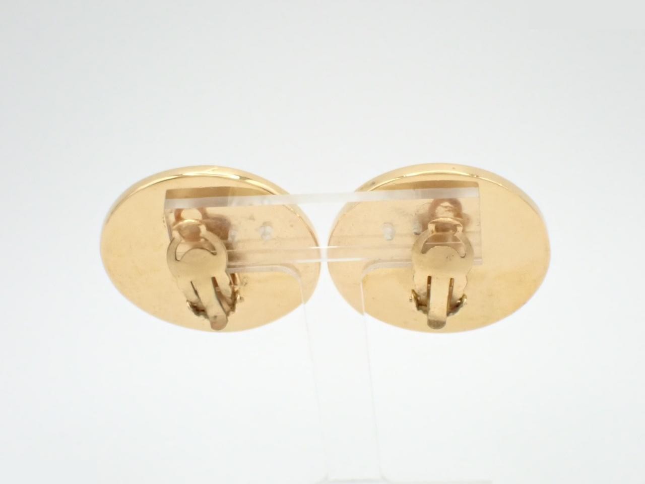 Earrings with Coco Mark design, gold. — view 2