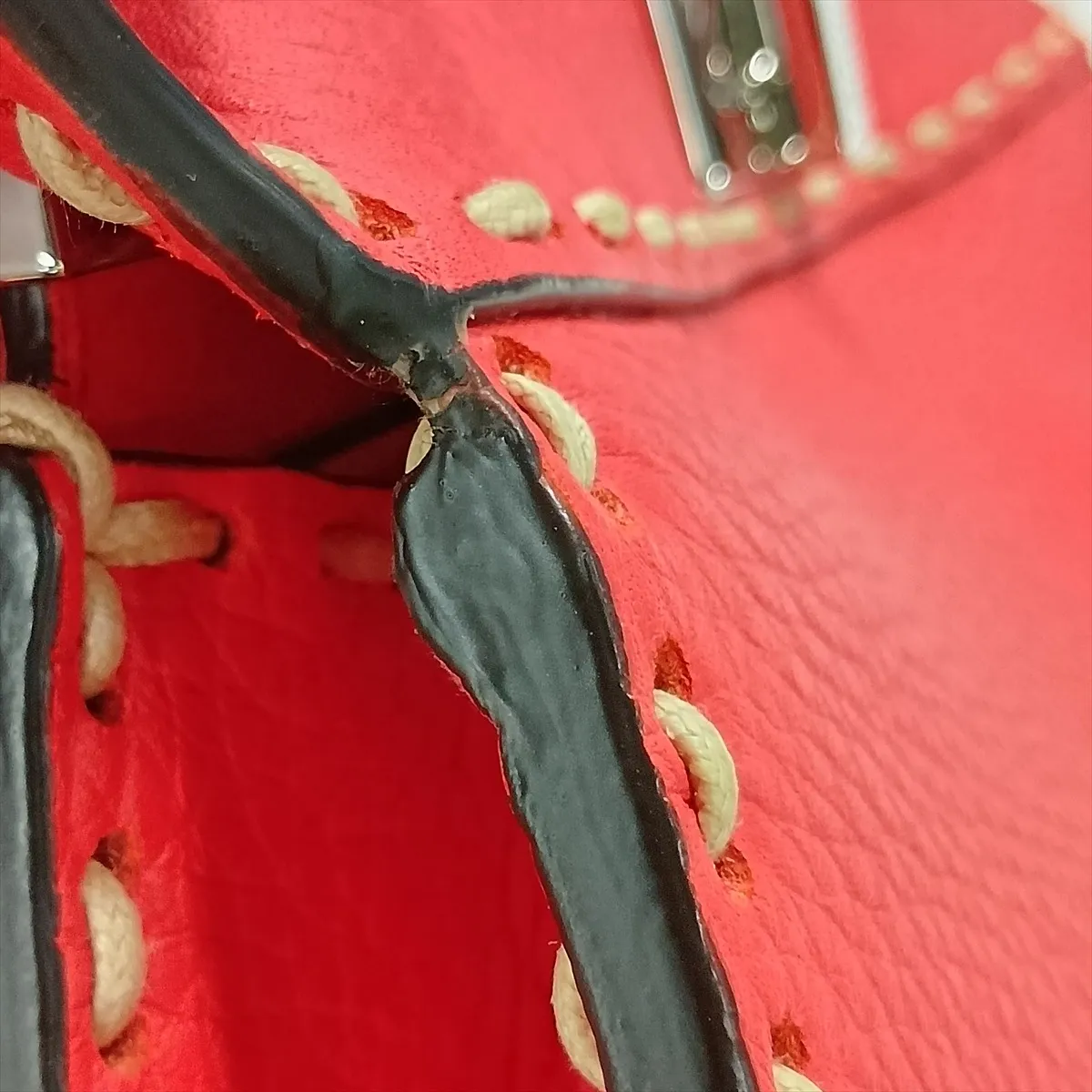 Selleria Peekaboo I.U Small Leather 2-Way Handbag, Red, 8BN327 — view 13