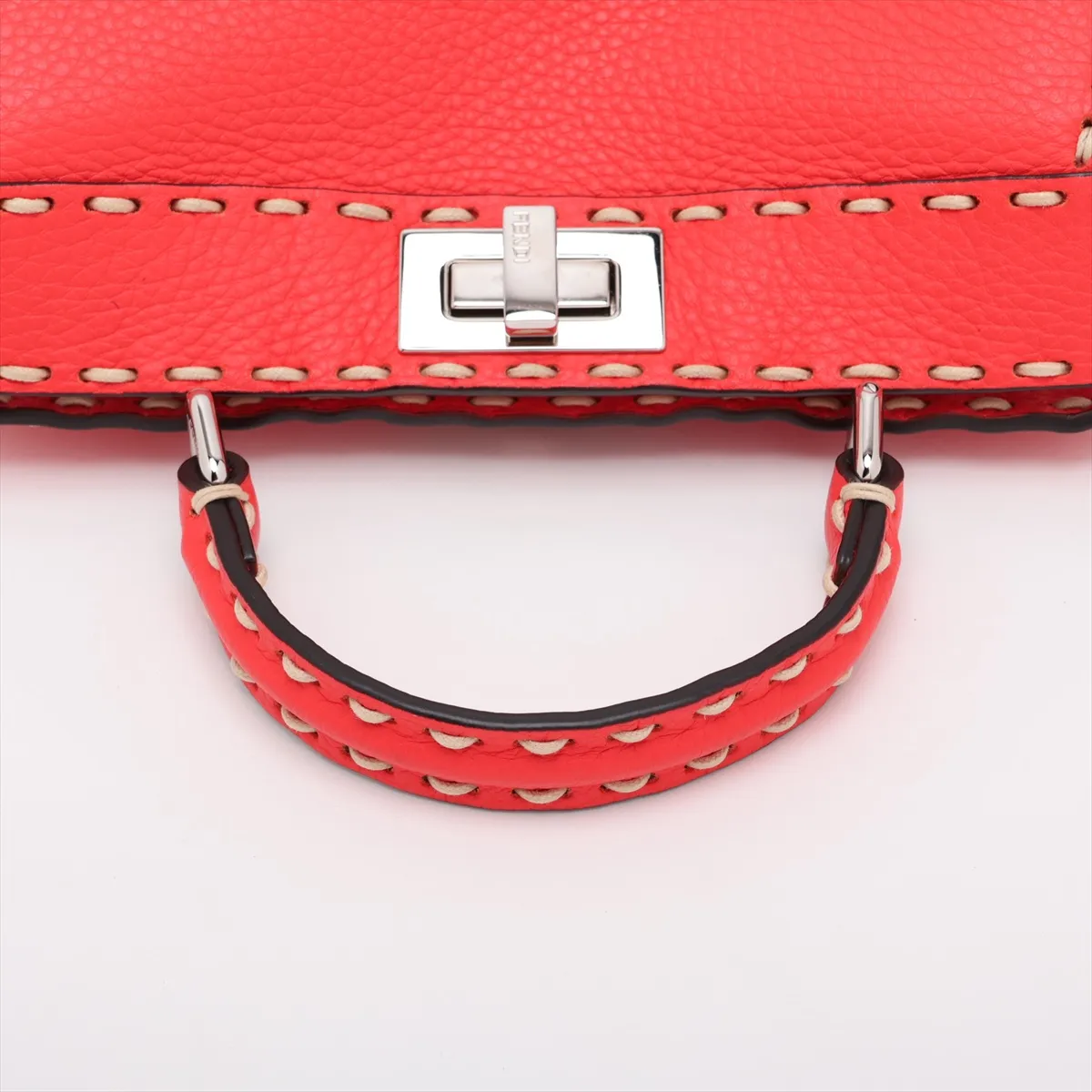 Selleria Peekaboo I.U Small Leather 2-Way Handbag, Red, 8BN327 — view 5
