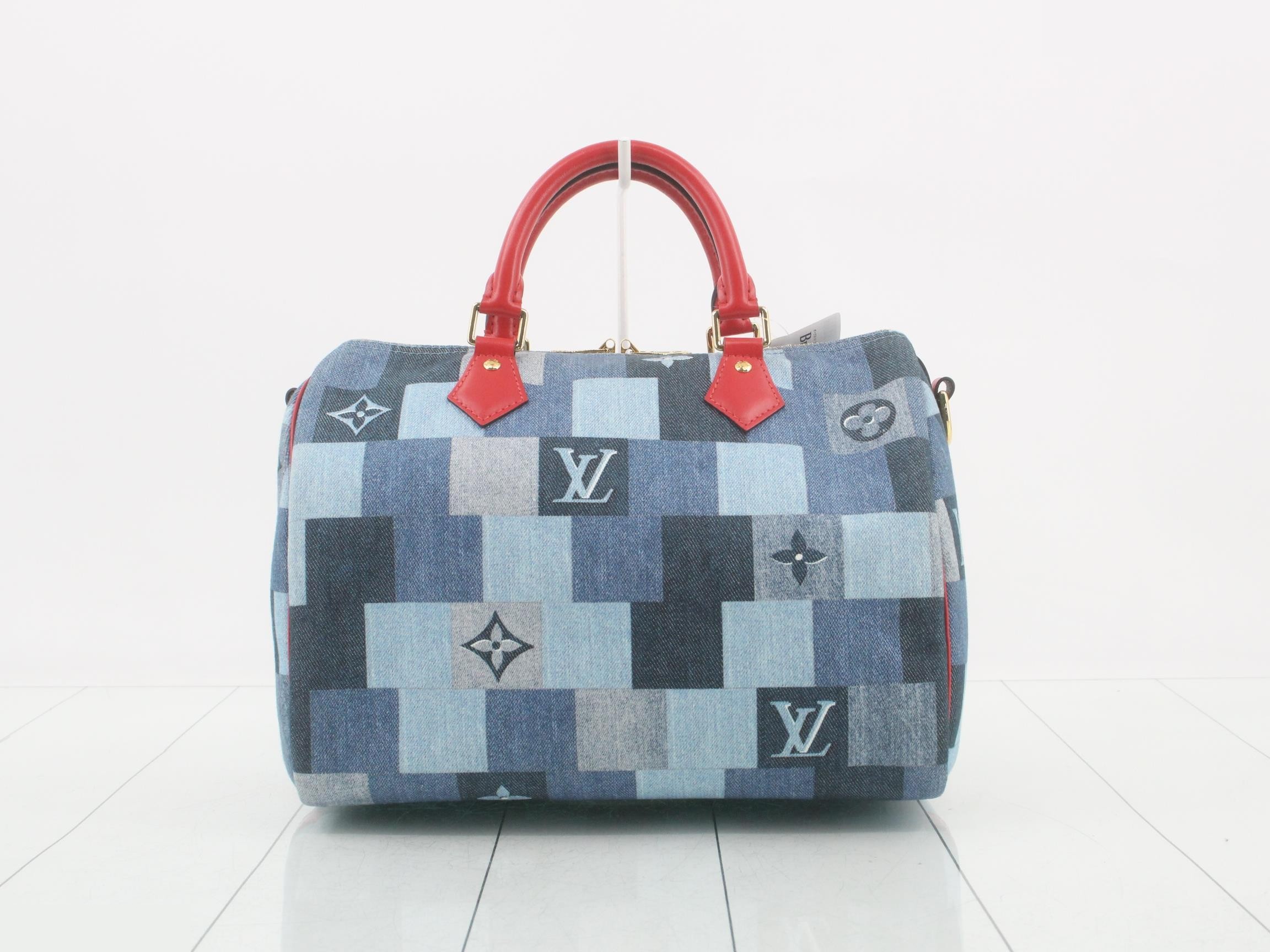 Monogram Denim Speedy Bandoulière 30 2-Way Handbag — view 2