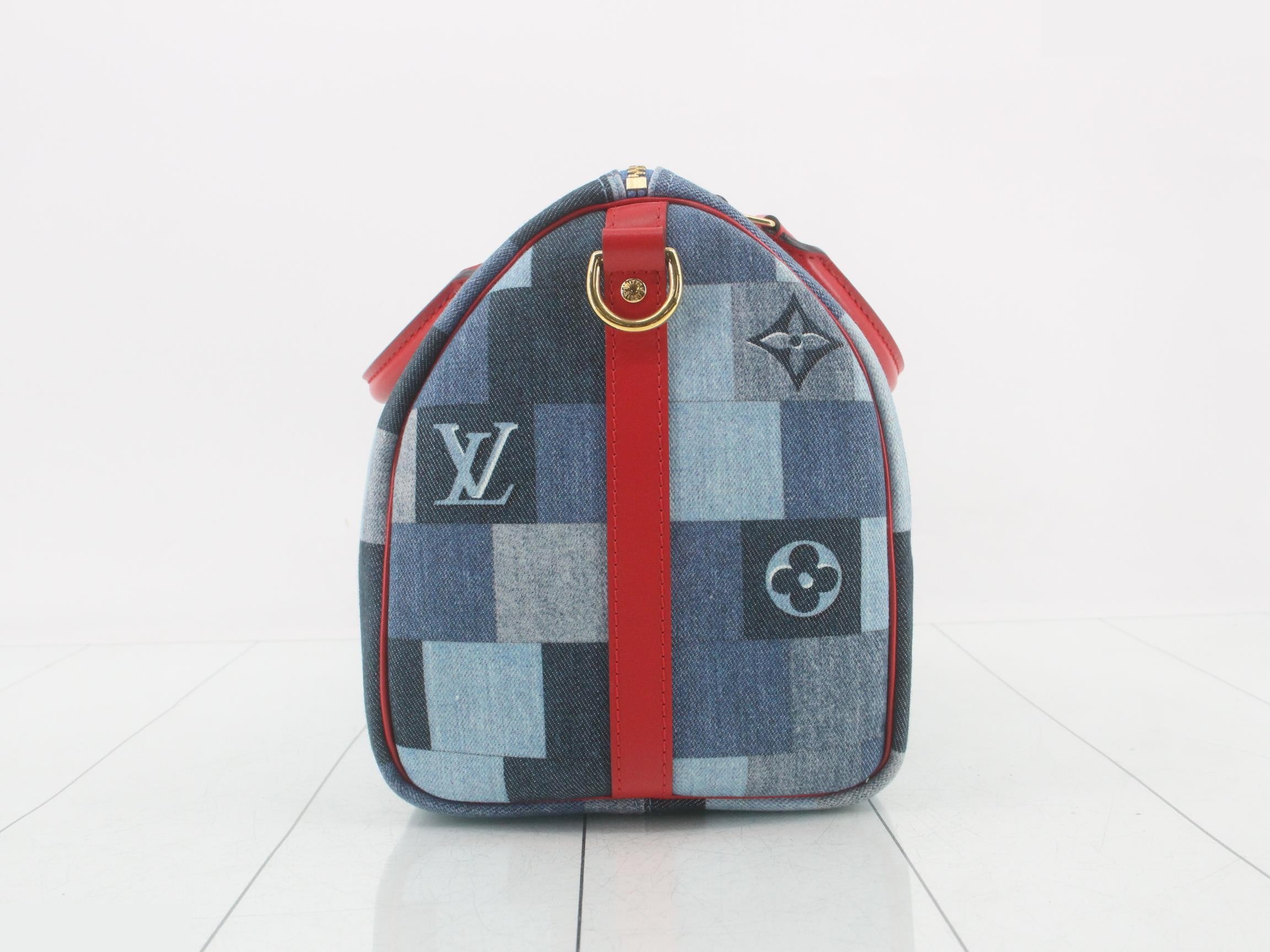 Monogram Denim Speedy Bandoulière 30 2-Way Handbag — view 3