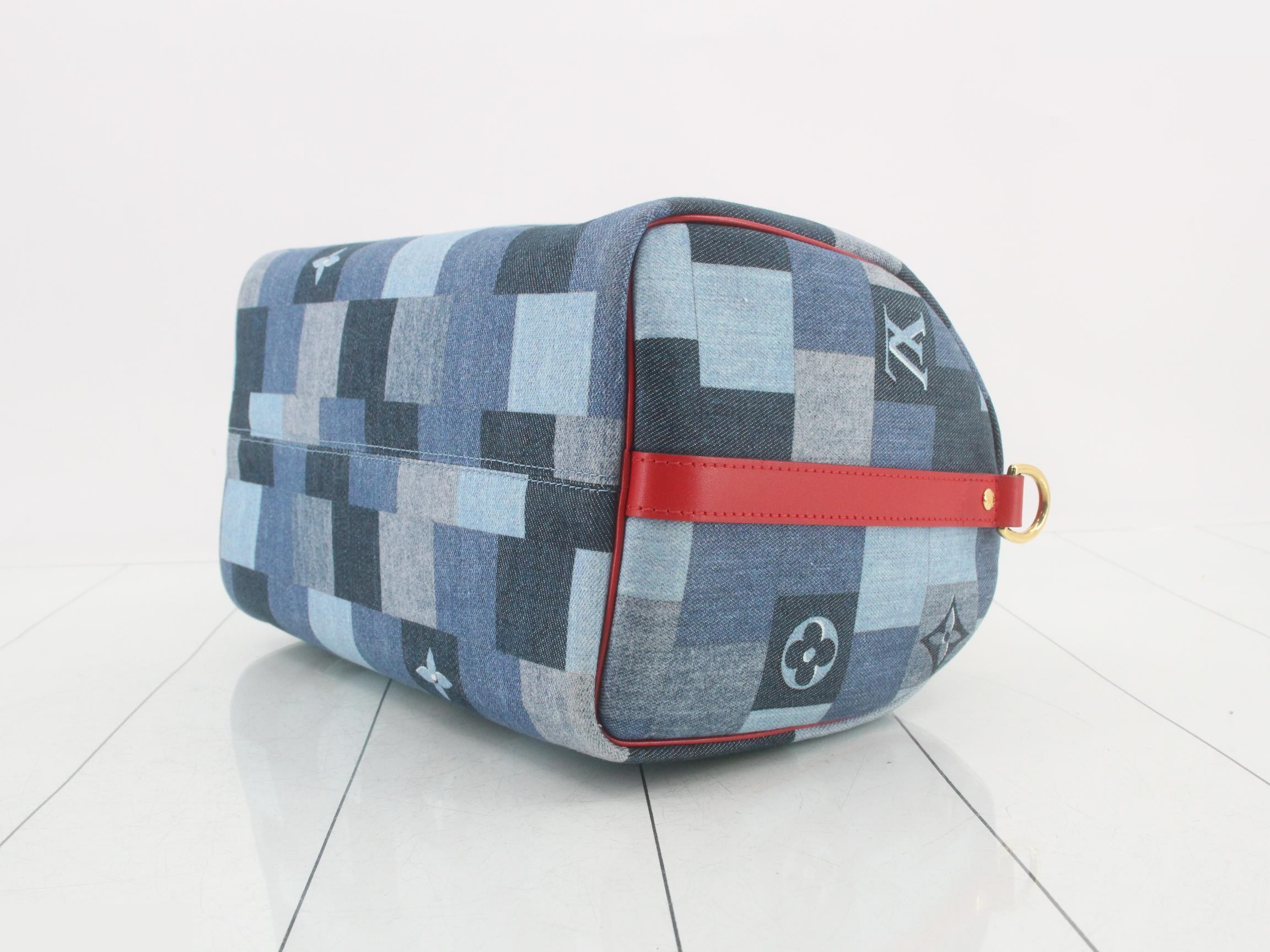 Monogram Denim Speedy Bandoulière 30 2-Way Handbag — view 6