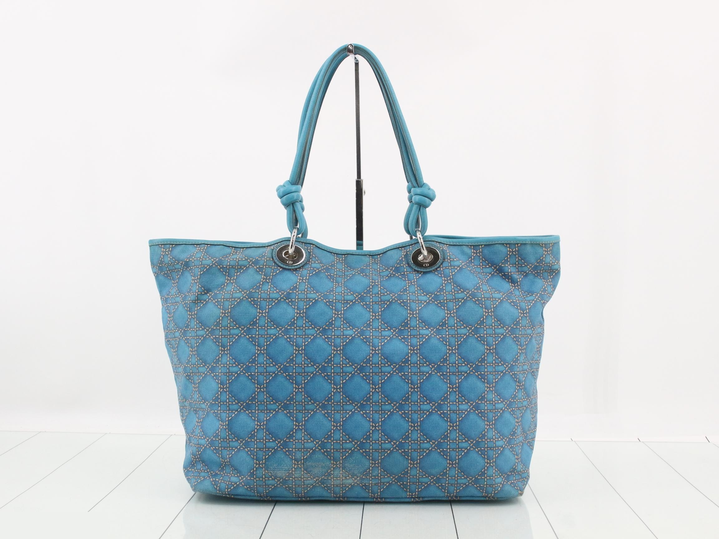 Cannage Print Canvas Tote Bag — view 2