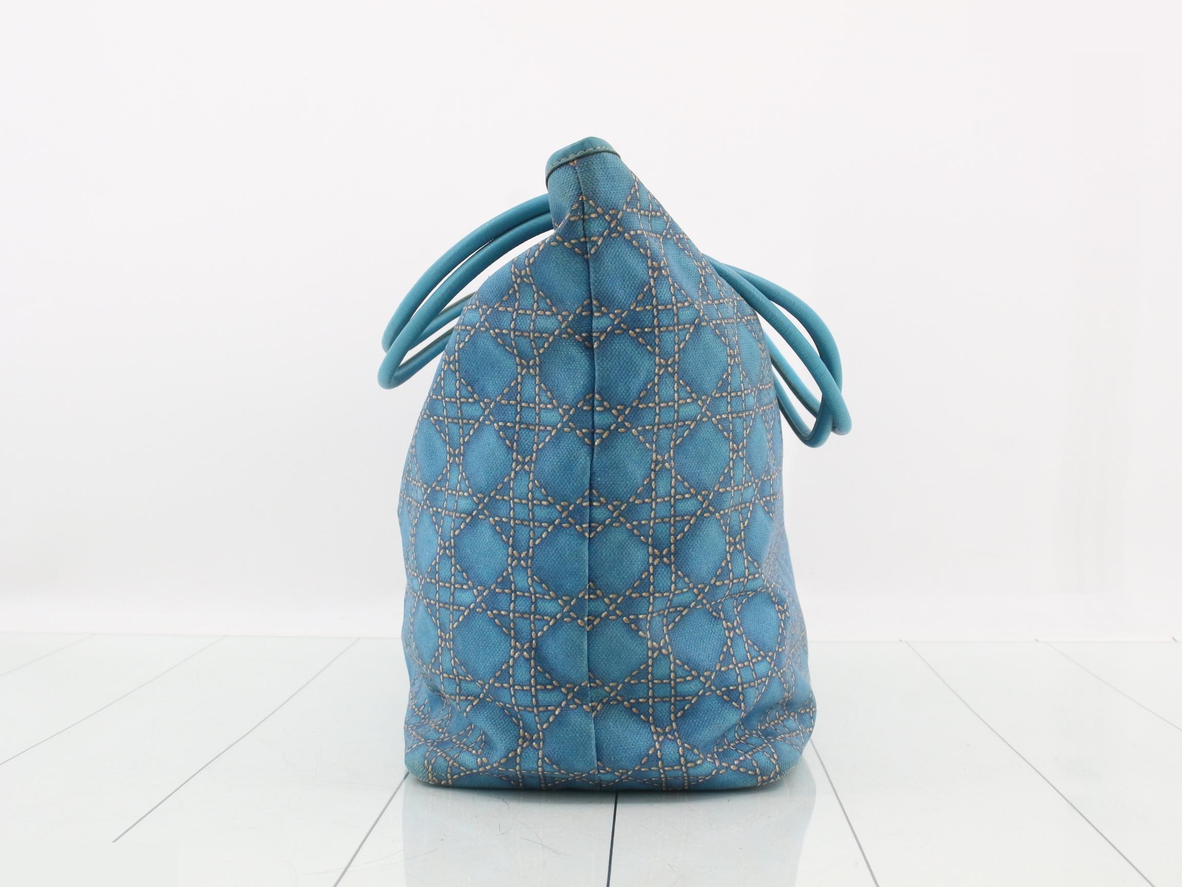 Cannage Print Canvas Tote Bag — view 3