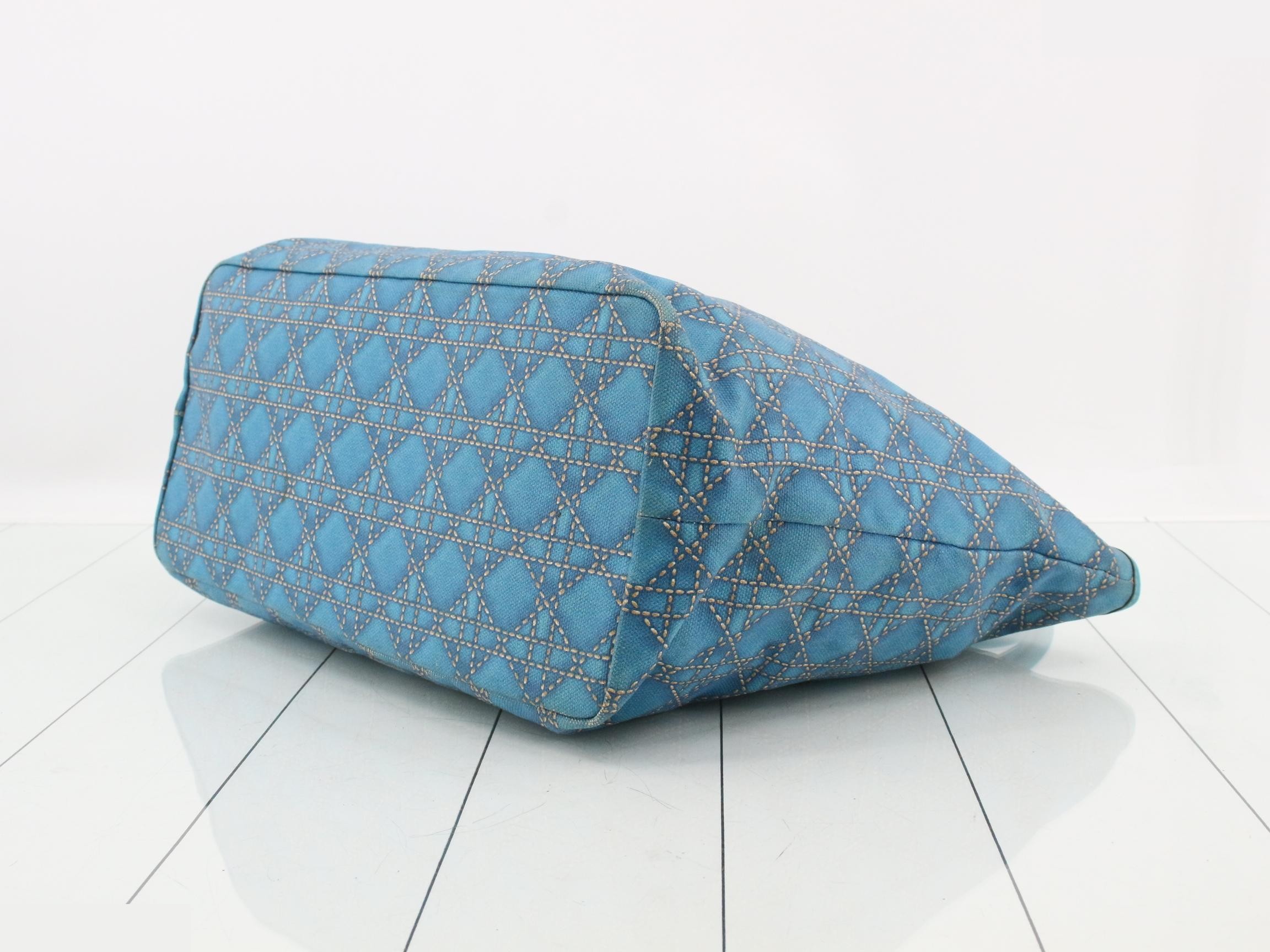 Cannage Print Canvas Tote Bag — view 6