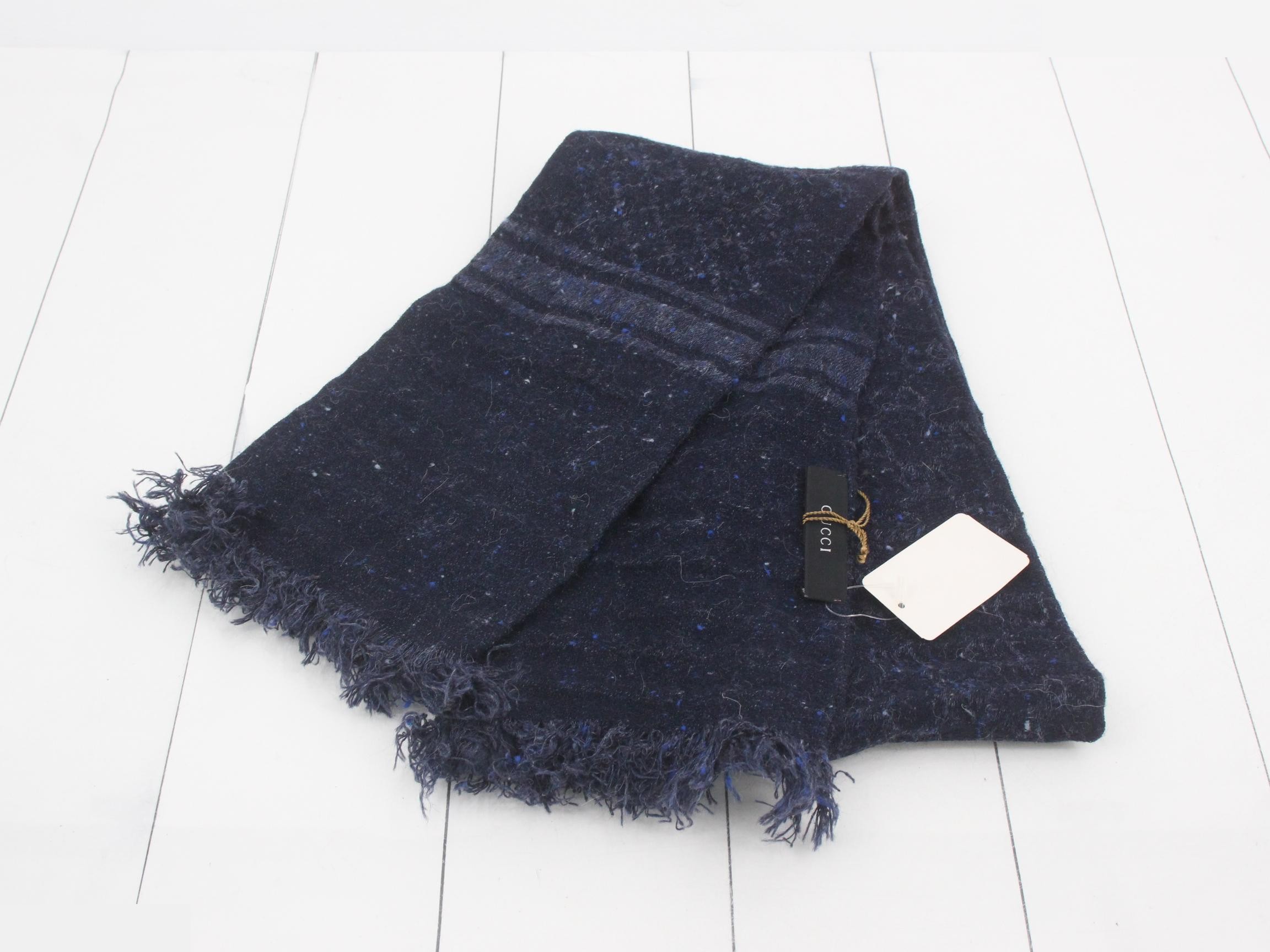 GG Diamante Alpaca Scarf — view 2