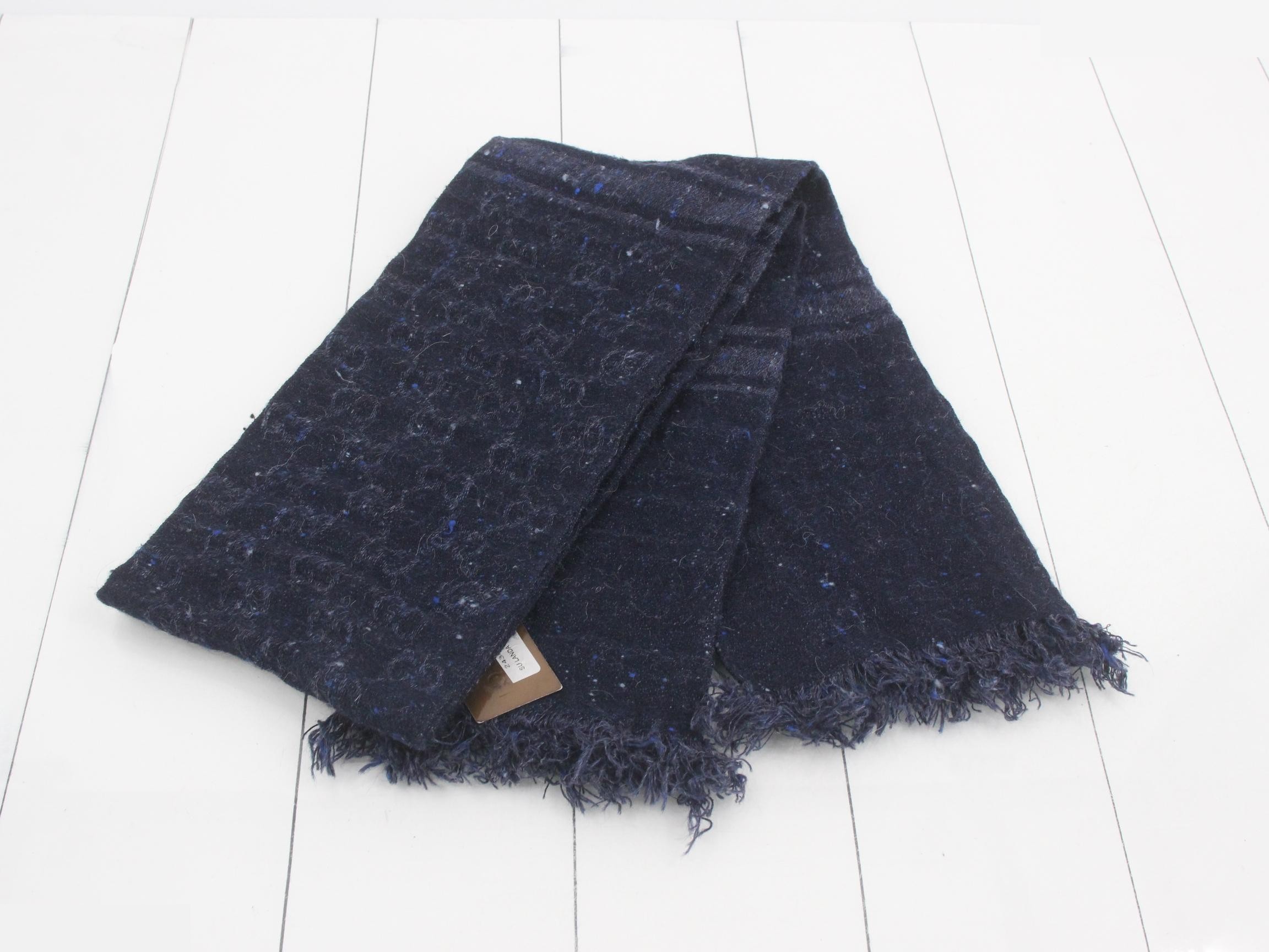 GG Diamante Alpaca Scarf — view 3