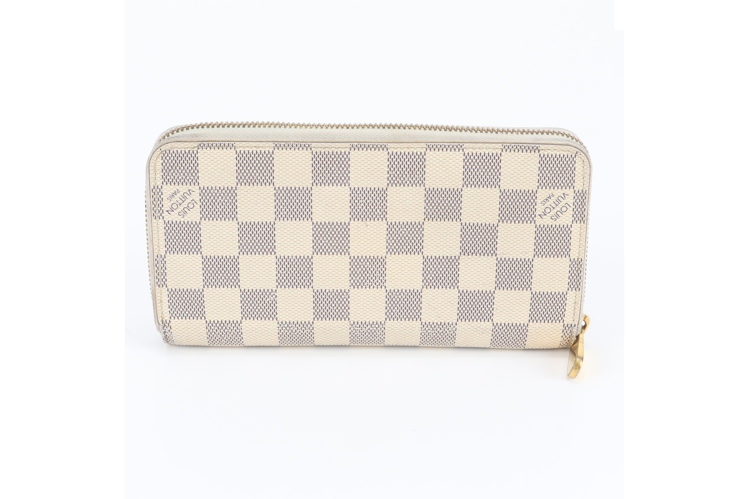 Damier Azur Zippy Wallet N41660 Leather Long Wallet — view 2