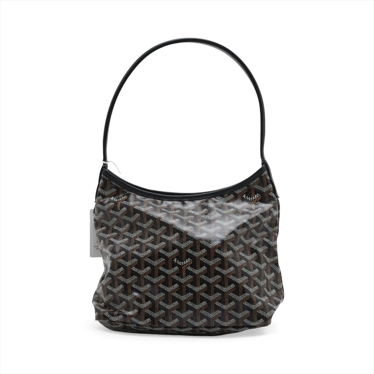 Bohème PVC x Leather Shoulder Bag, Black — view 2