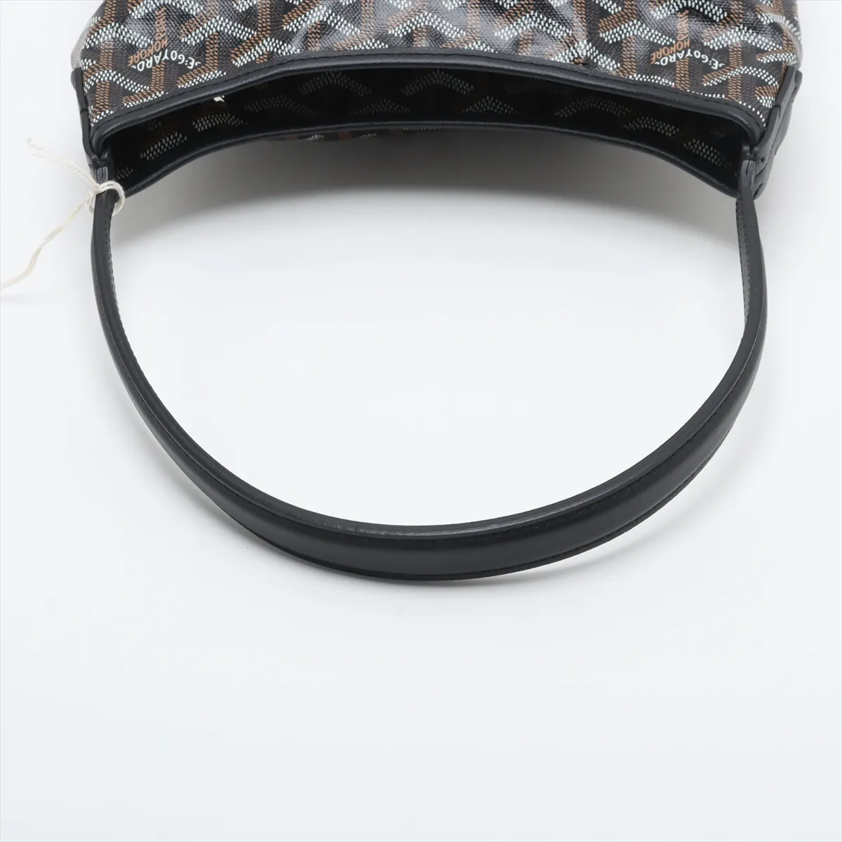 Bohème PVC x Leather Shoulder Bag, Black — view 5