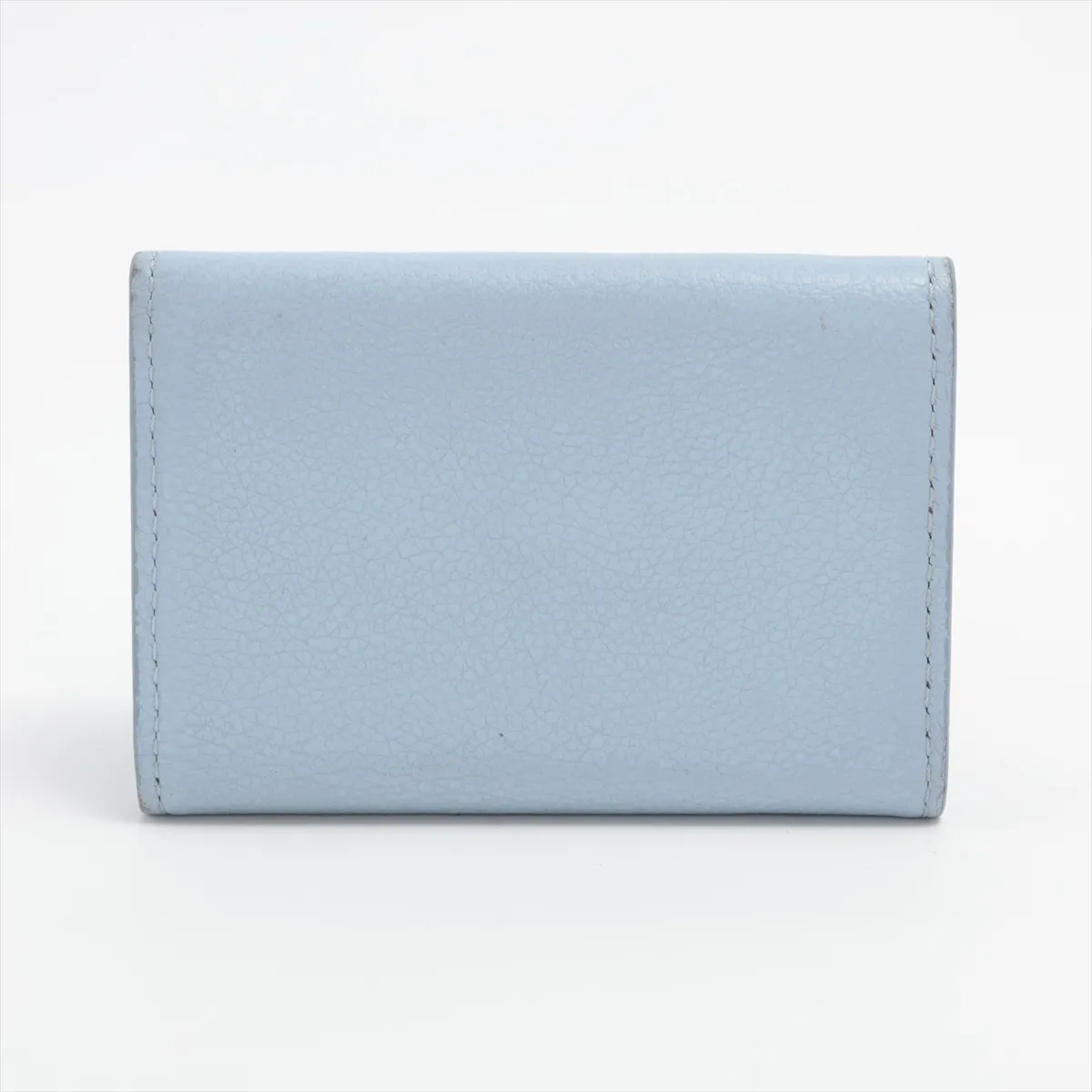 Taurillon Portefeuille Lock Mini M81348 (Serial Number Unknown) Blue Compact Wallet — view 2