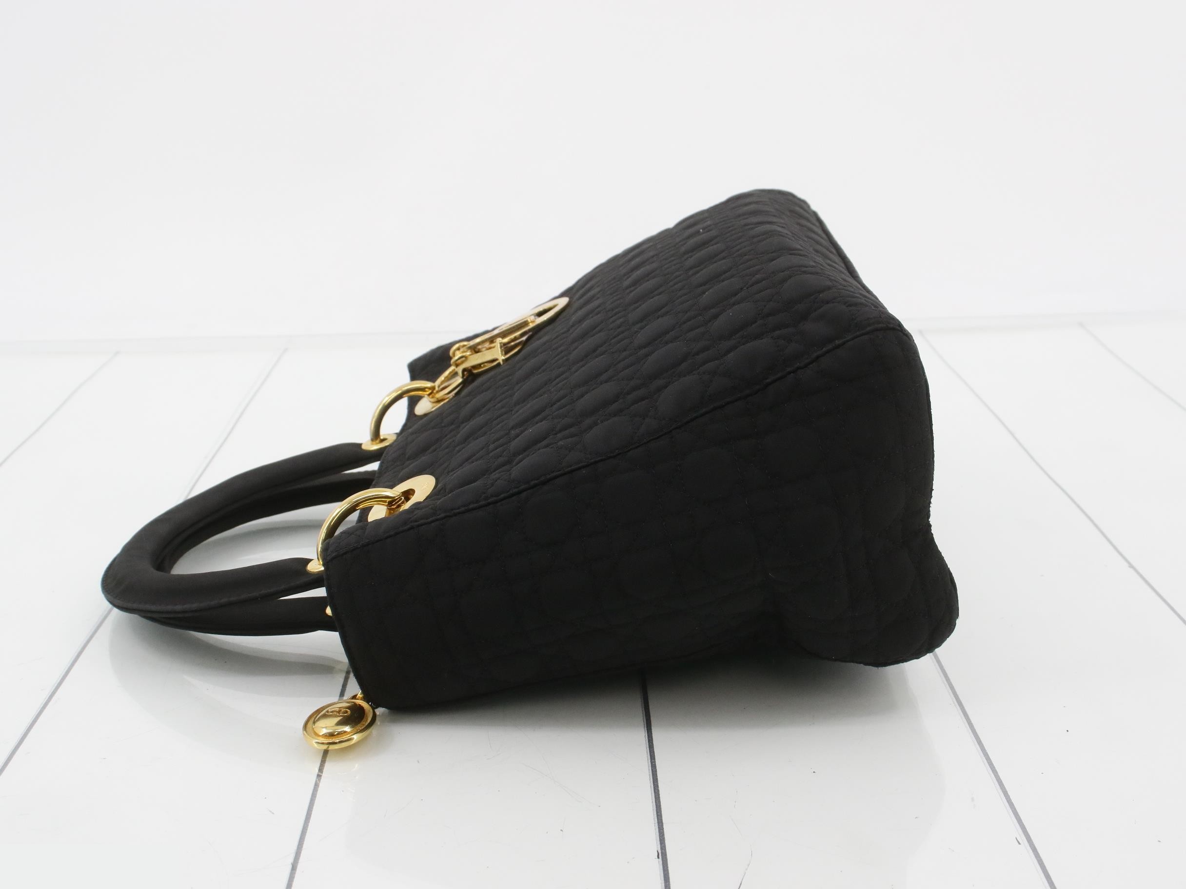 Lady Dior Nylon Handbag — view 4