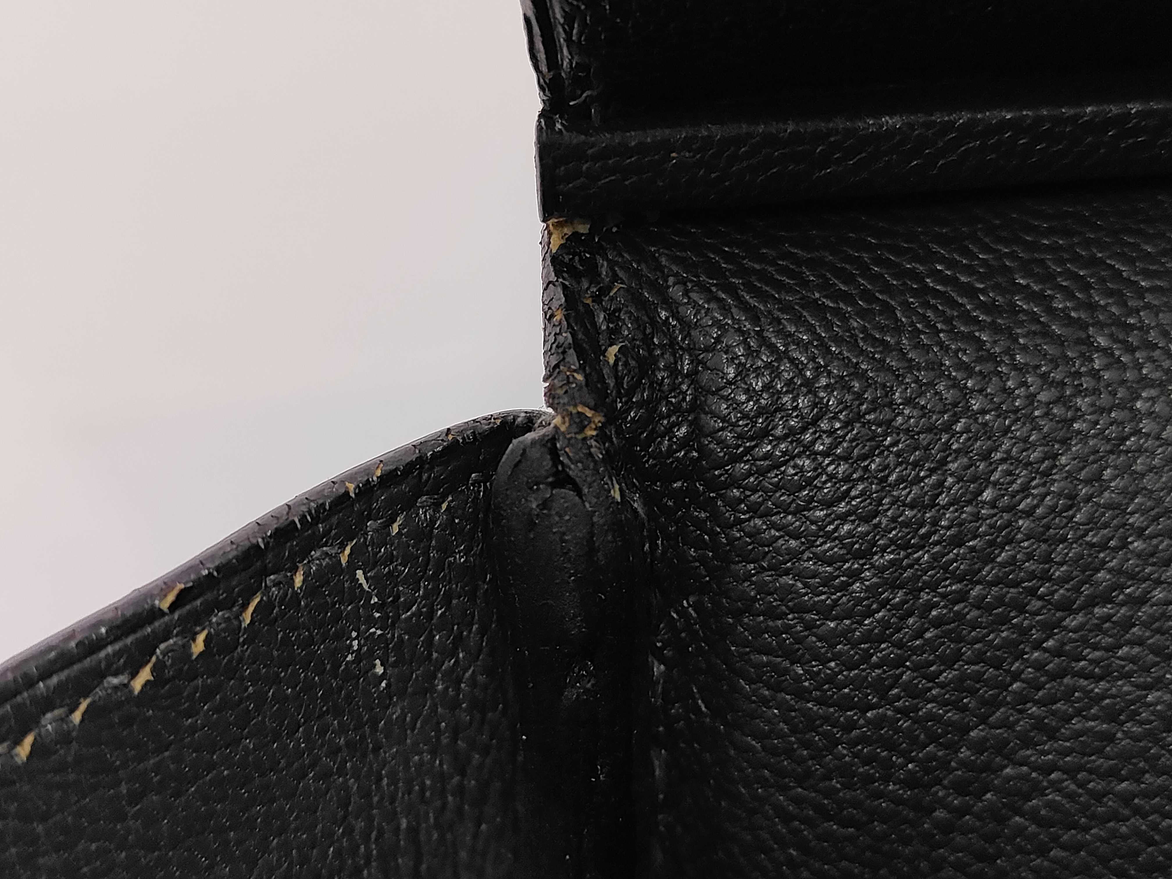 Birkin 35 Epsom leather, silver hardware, green, D stamp, handbag — view 13