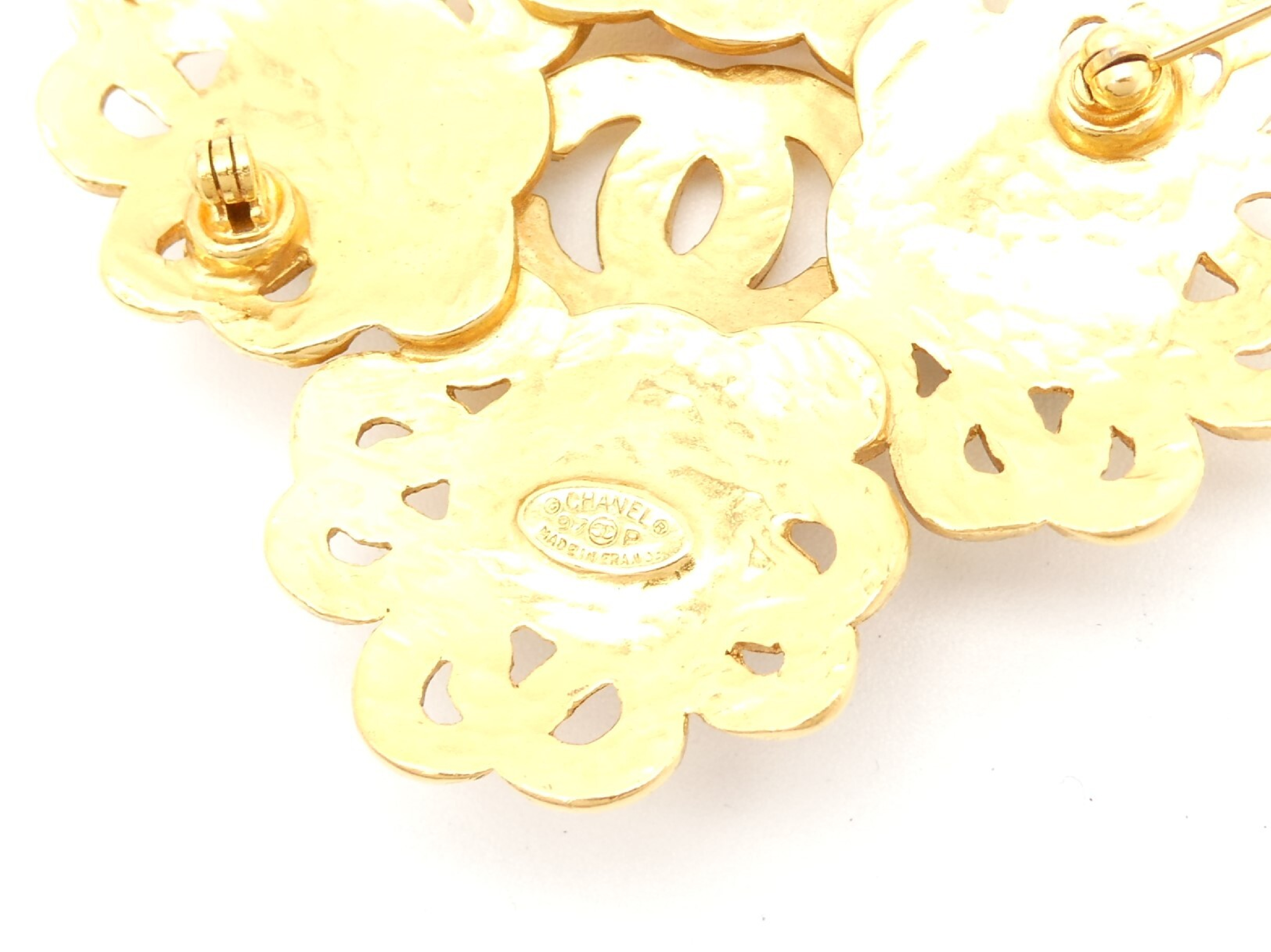 Coco Mark Gold Brooch — view 5