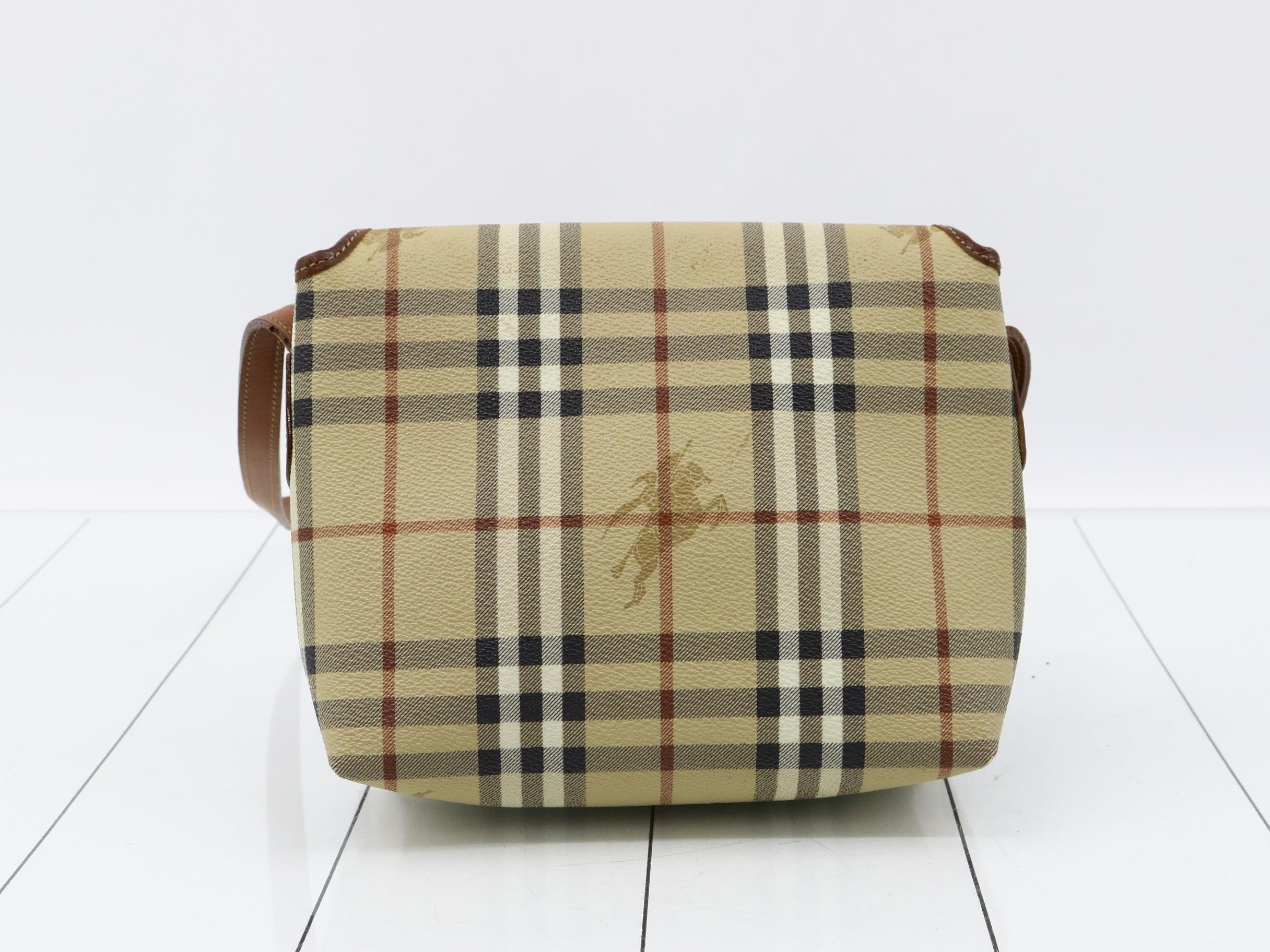 Burberrys Nova Check PVC Shoulder Bag — view 2