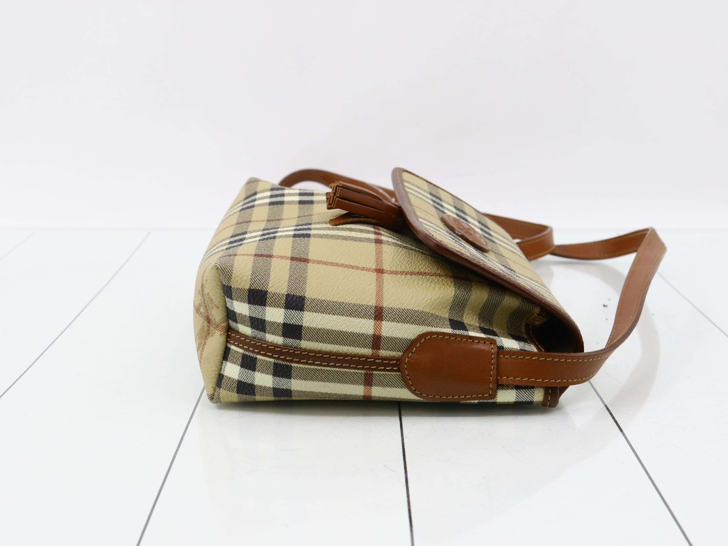 Burberrys Nova Check PVC Shoulder Bag — view 3
