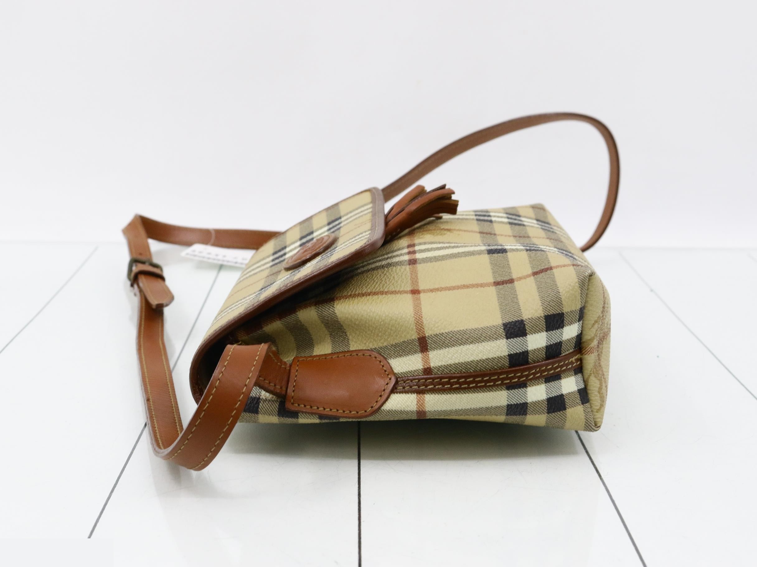 Burberrys Nova Check PVC Shoulder Bag — view 4