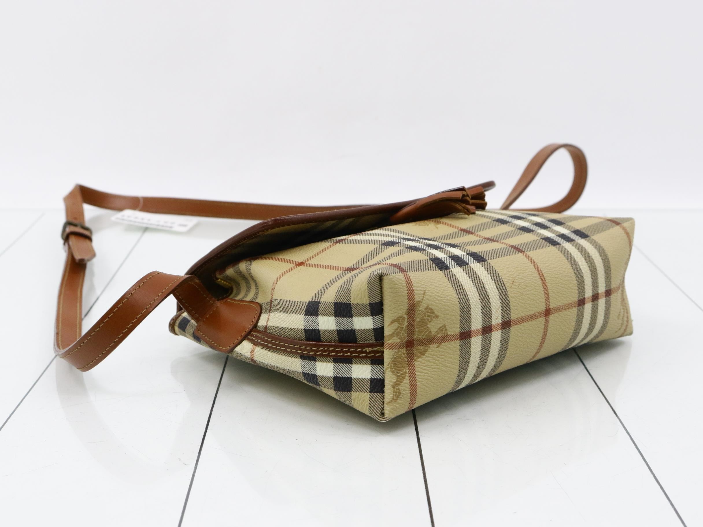 Burberrys Nova Check PVC Shoulder Bag — view 5