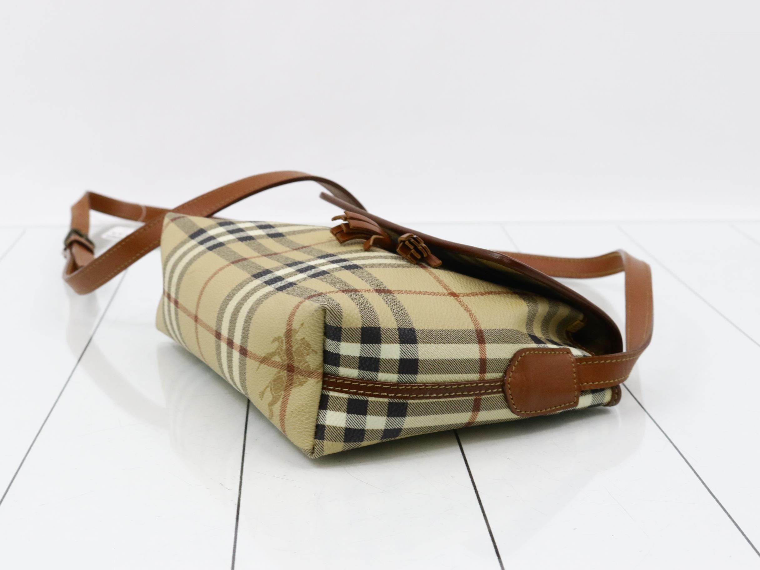 Burberrys Nova Check PVC Shoulder Bag — view 6