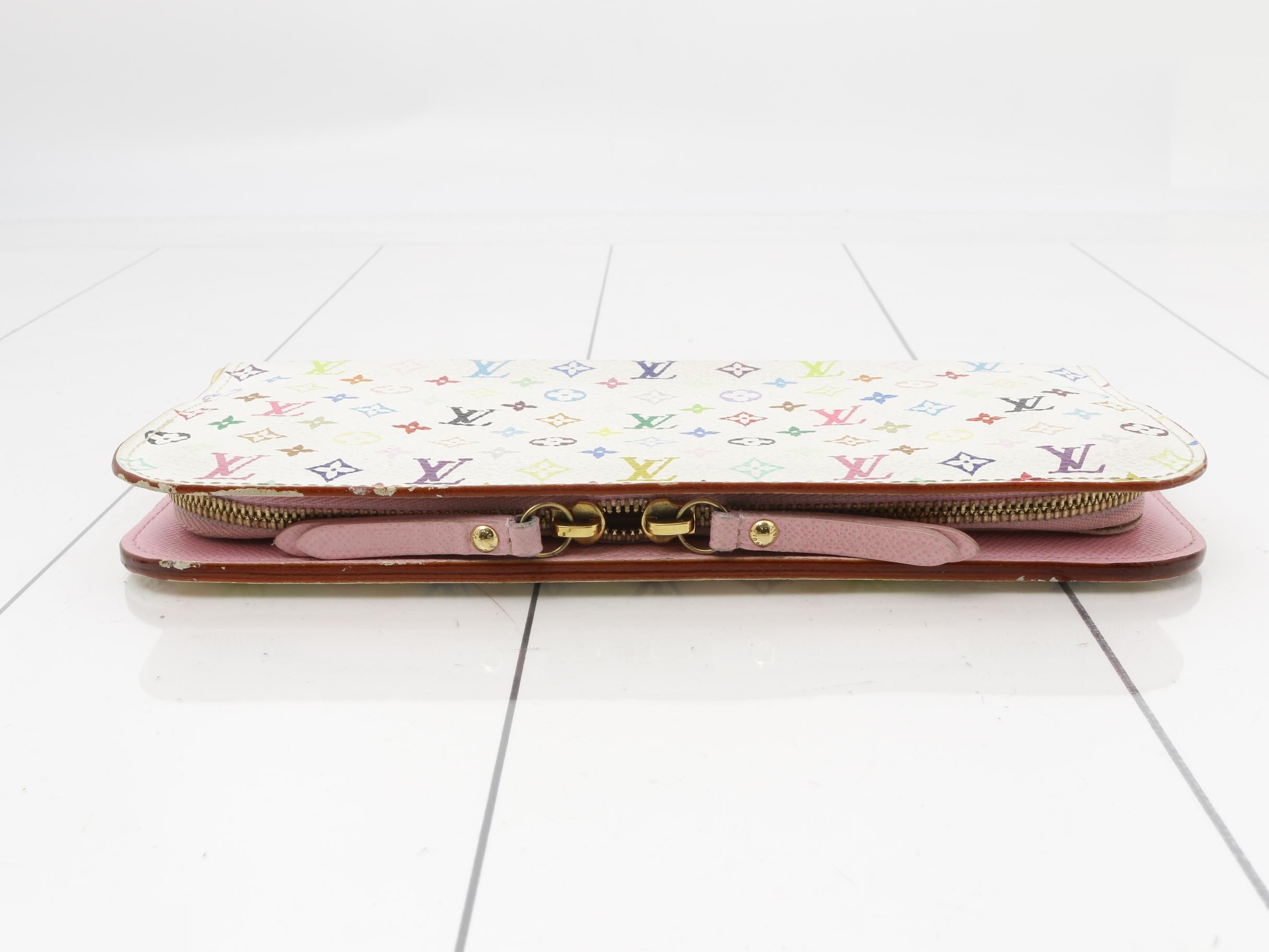 Monogram Multicolor Portefeuille Insolite Blanc Bi-fold Long Wallet — view 3