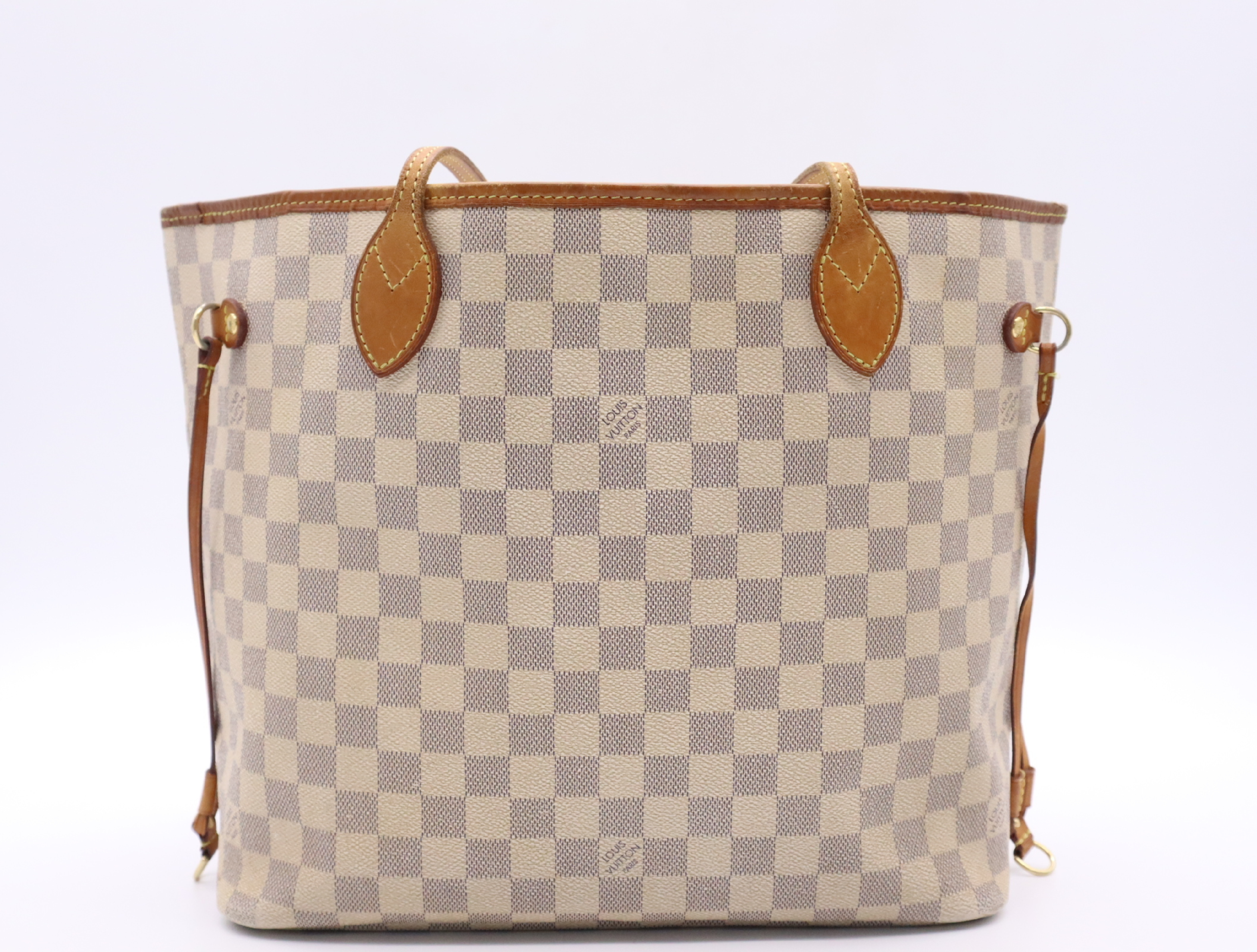 N51107 Azur Neverfull MM (Old Model) Tote Bag — view 2
