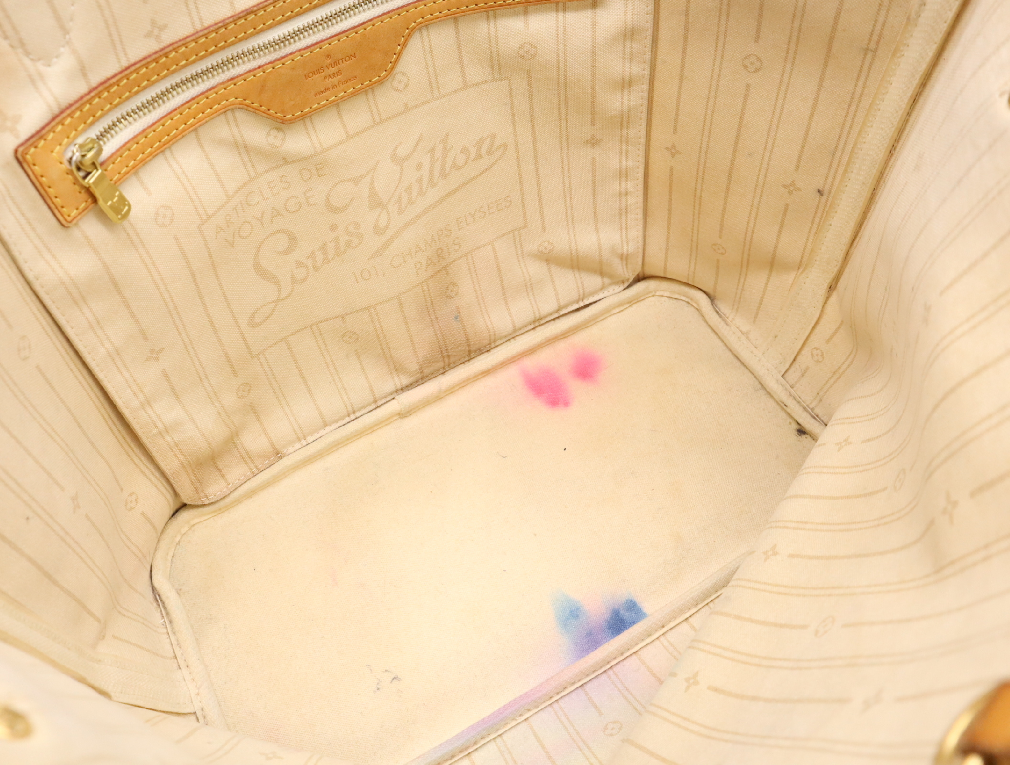N51107 Azur Neverfull MM (Old Model) Tote Bag — view 15