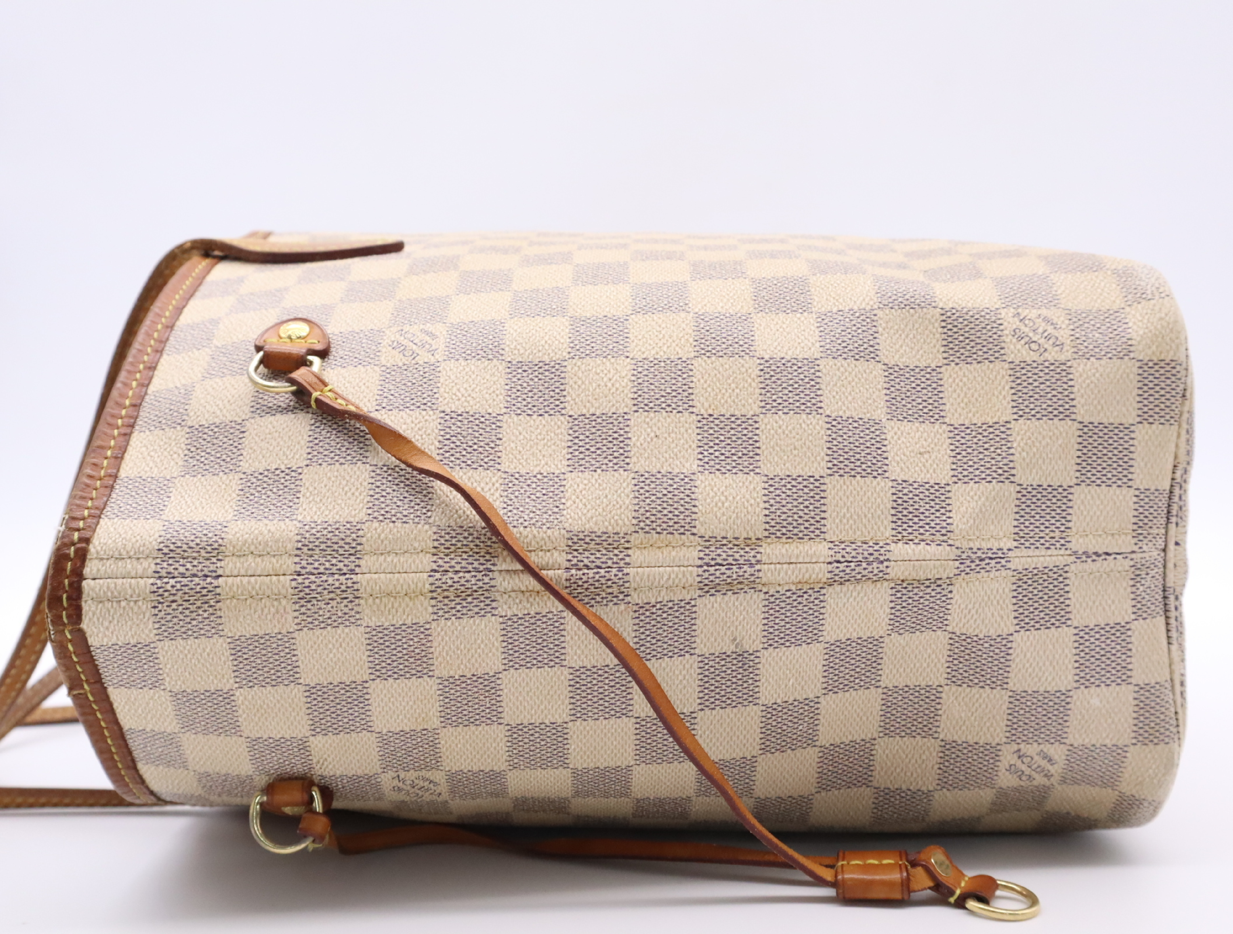N51107 Azur Neverfull MM (Old Model) Tote Bag — view 3