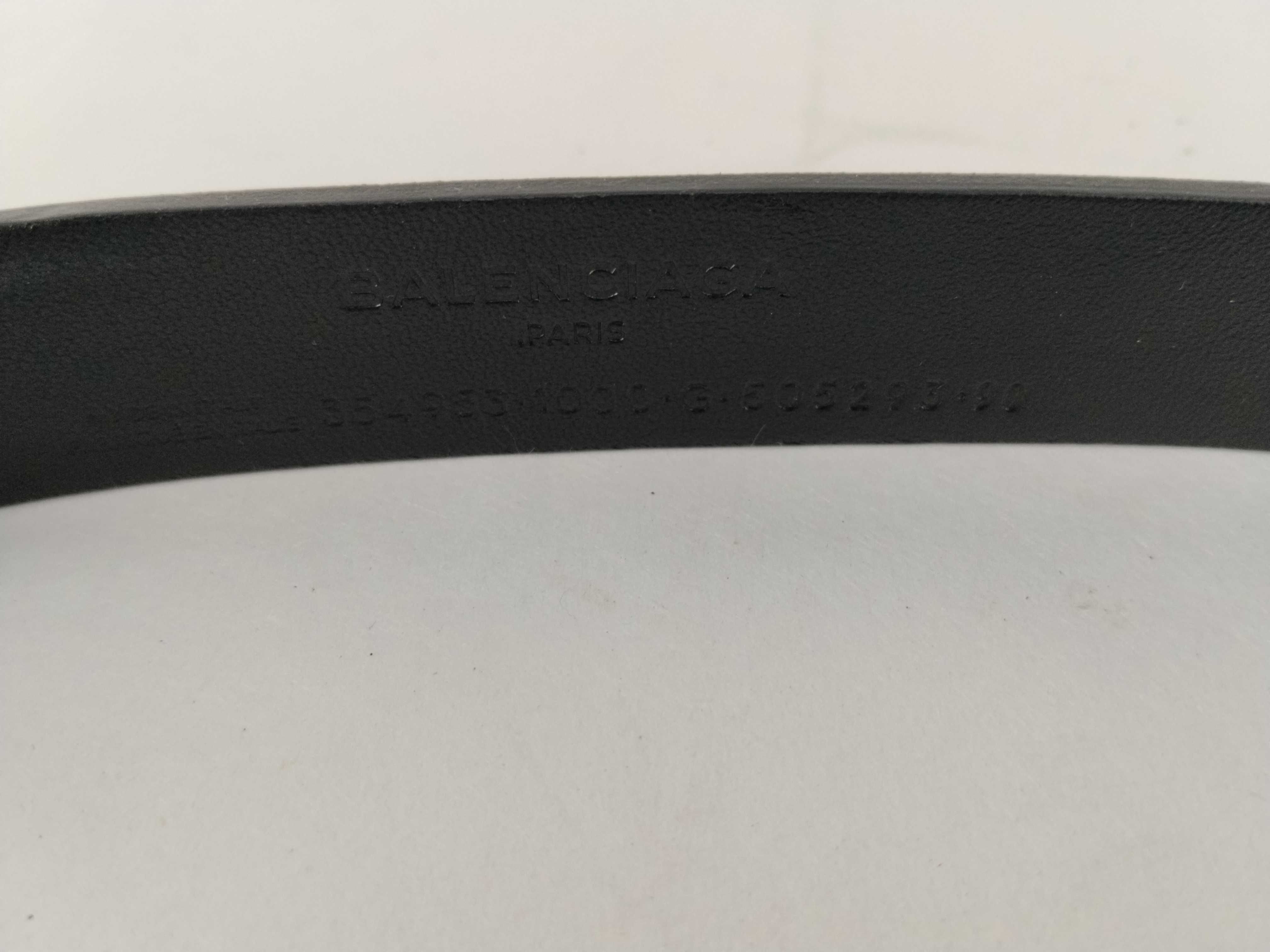 Ribbon Black Leather Belt (Comes with box, dust bag, and booklet) — view 5