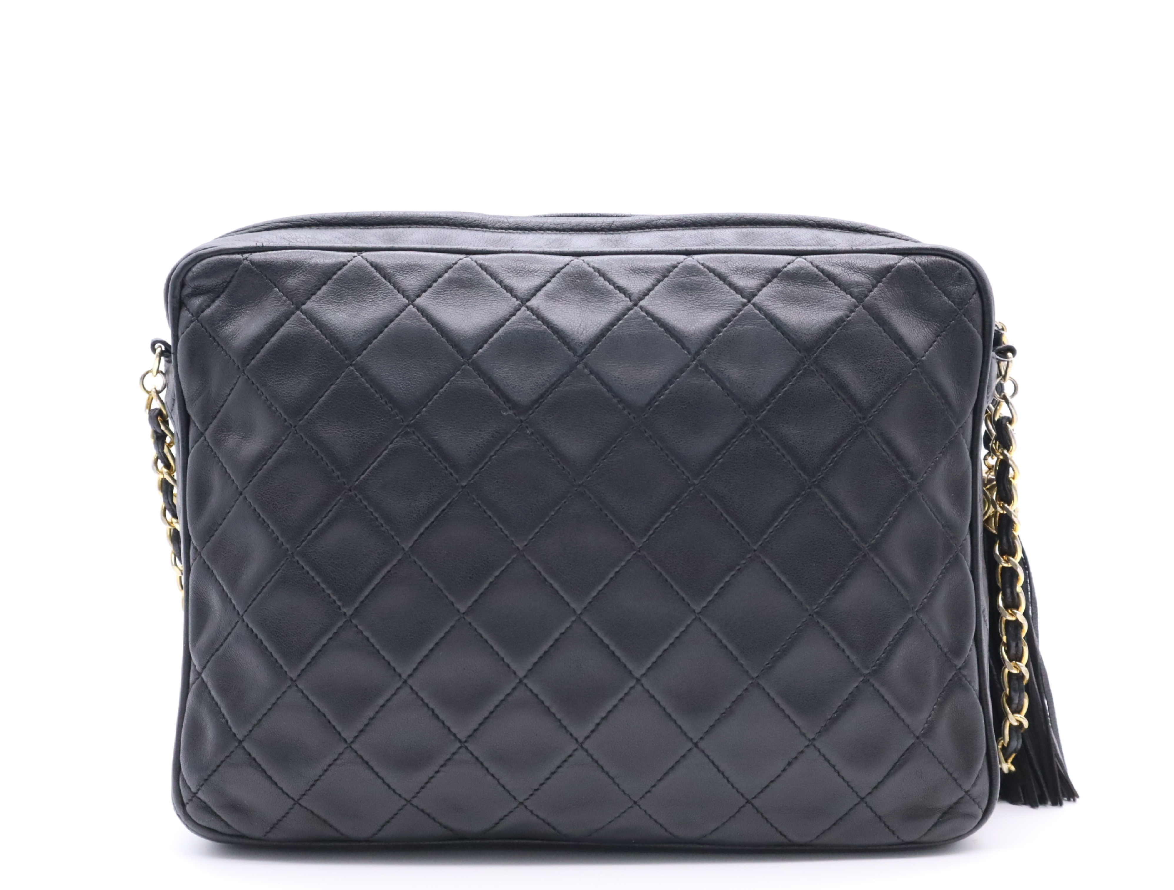 Coco Mark Chain Shoulder Bag, Black, Gold Hardware, Seal, 1570551 Shoulder Bag — view 2