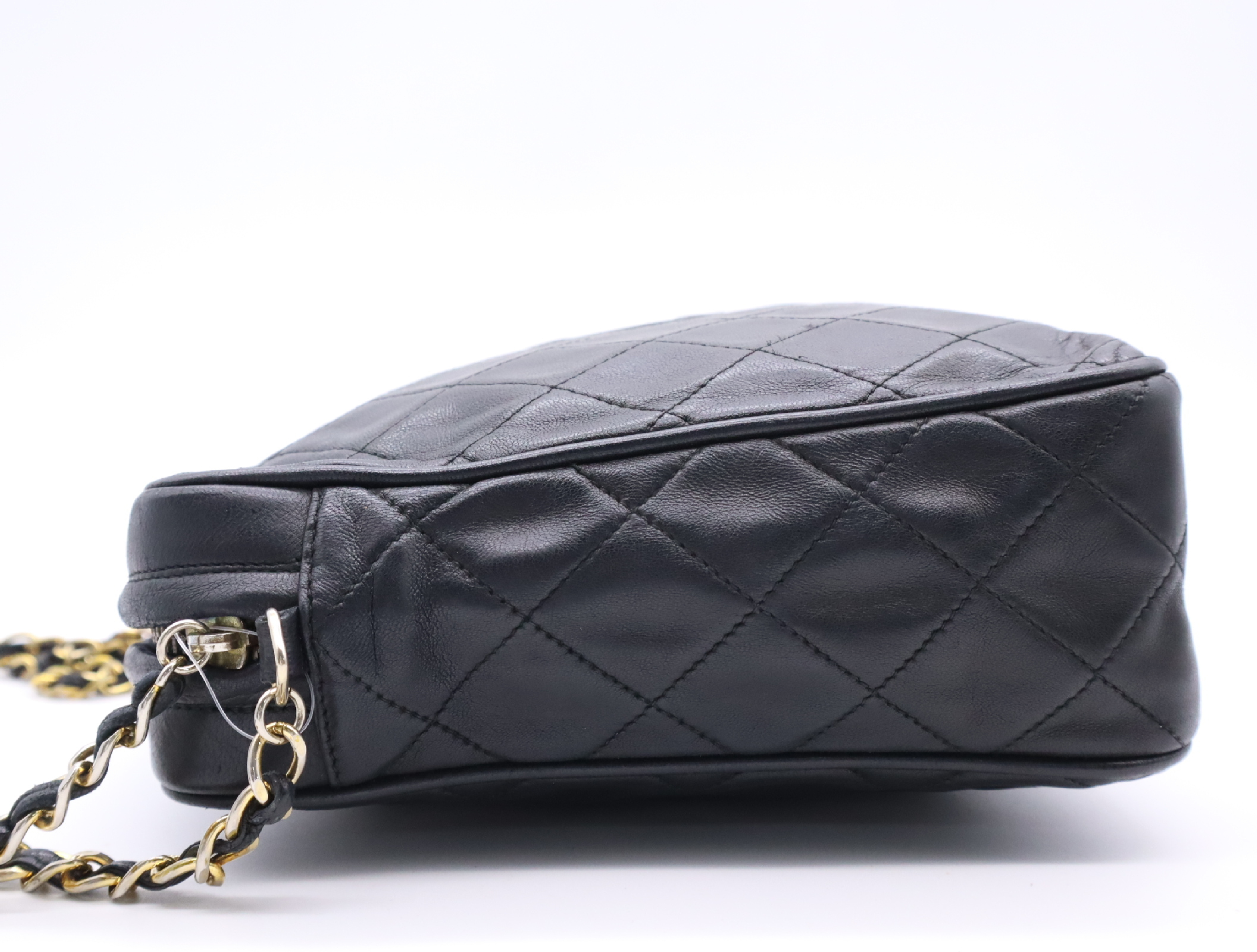 Coco Mark Chain Shoulder Bag, Black, Gold Hardware, Seal, 1570551 Shoulder Bag — view 3