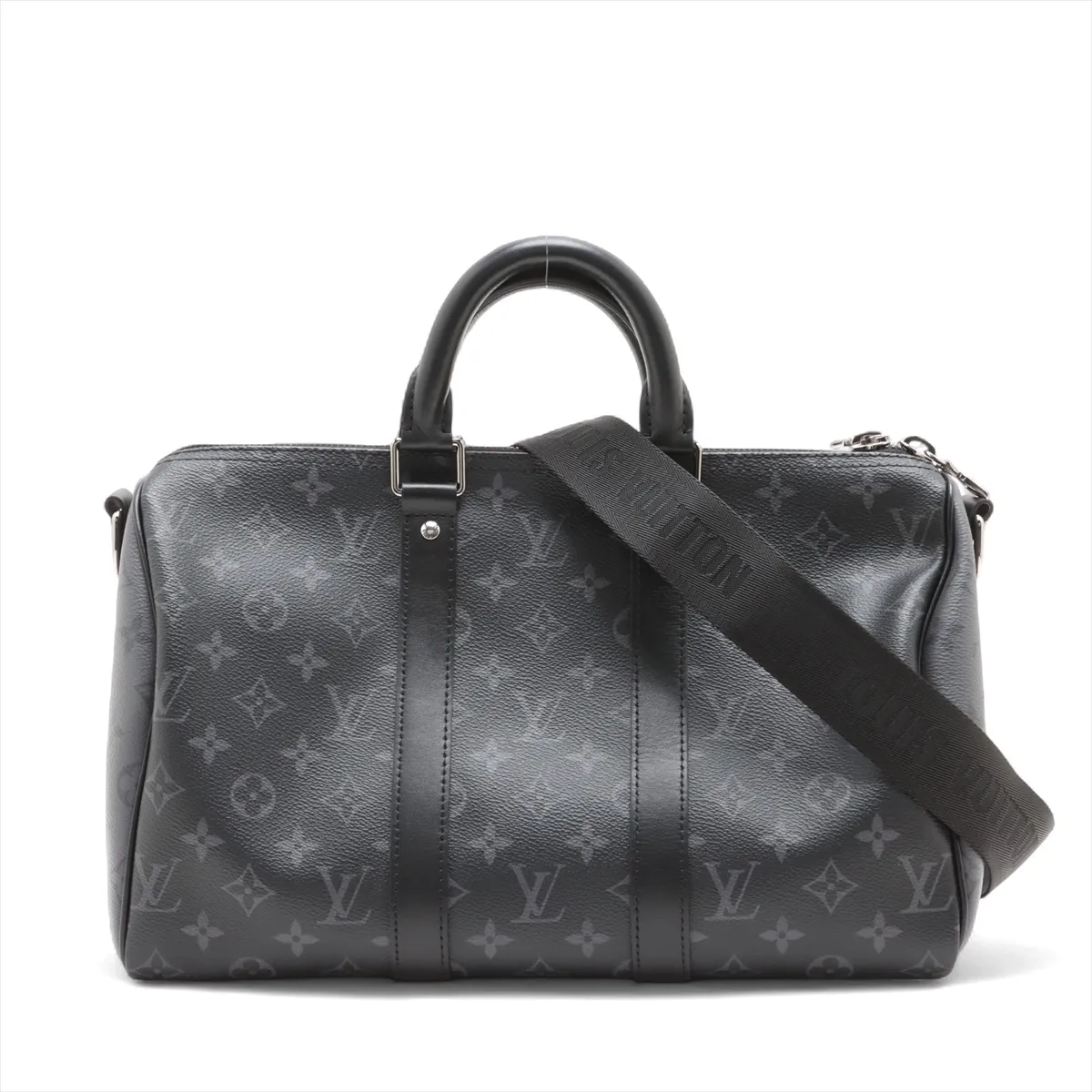 Monogram Eclipse Keepall Bandouliere 35 M46655 Black RFID reaction available