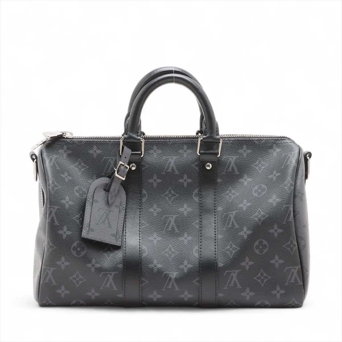 Monogram Eclipse Keepall Bandouliere 35 M46655 Black RFID reaction available — view 2