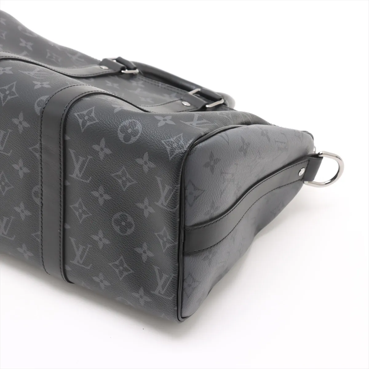 Monogram Eclipse Keepall Bandouliere 35 M46655 Black RFID reaction available — view 3