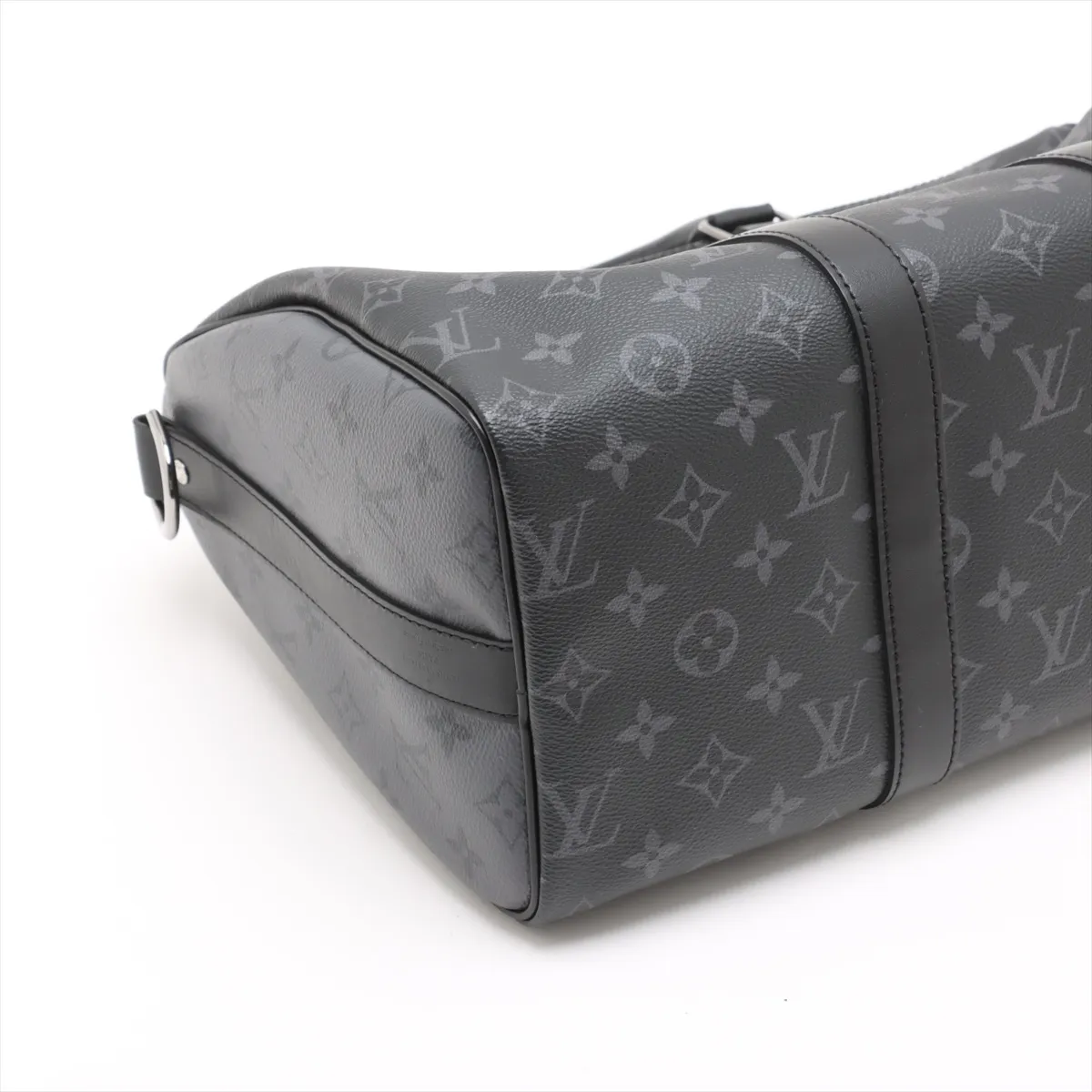 Monogram Eclipse Keepall Bandouliere 35 M46655 Black RFID reaction available — view 4