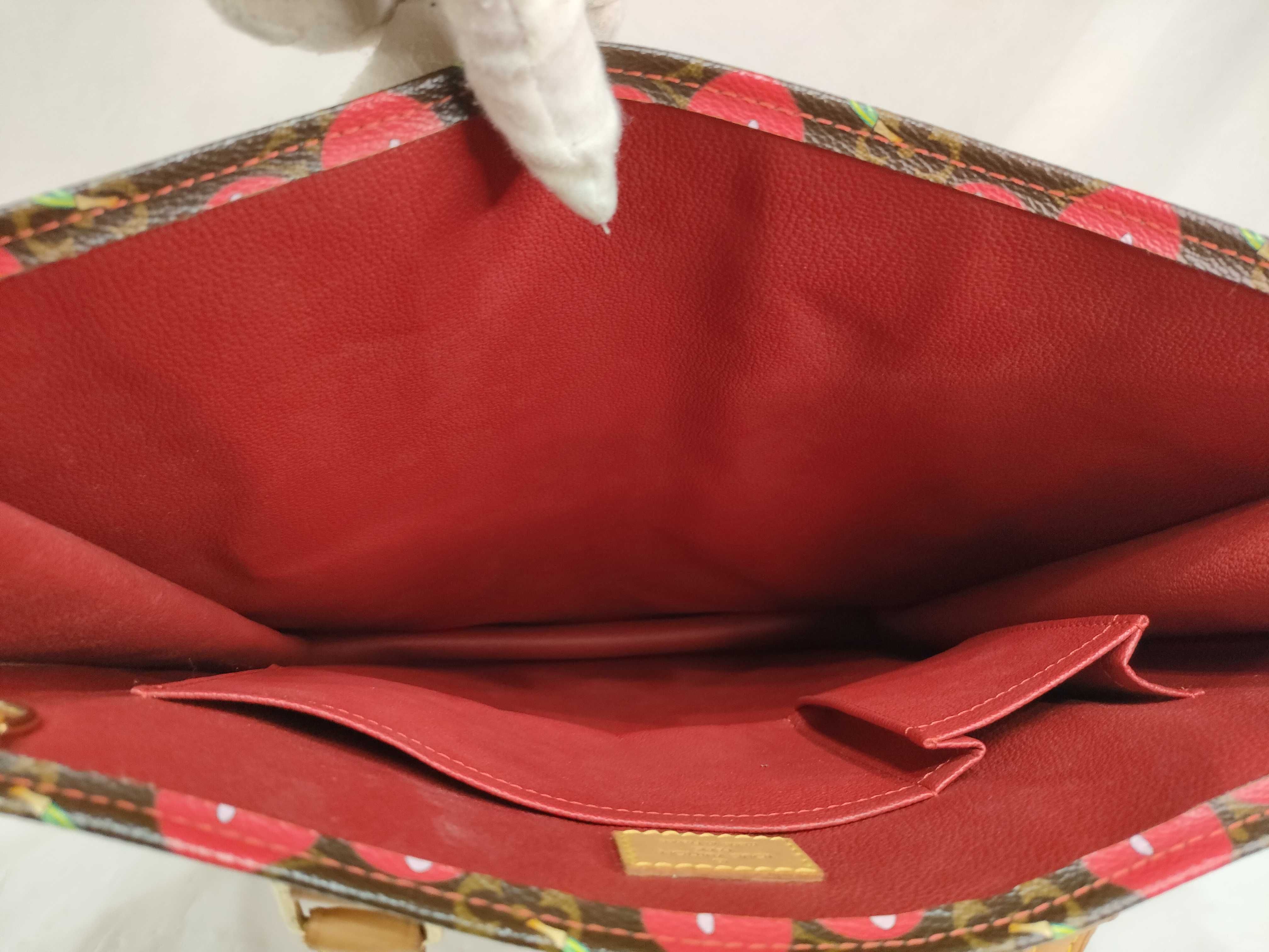 Monogram Cherry Sac Plat Takashi Murakami Collaboration Tote Bag — view 11