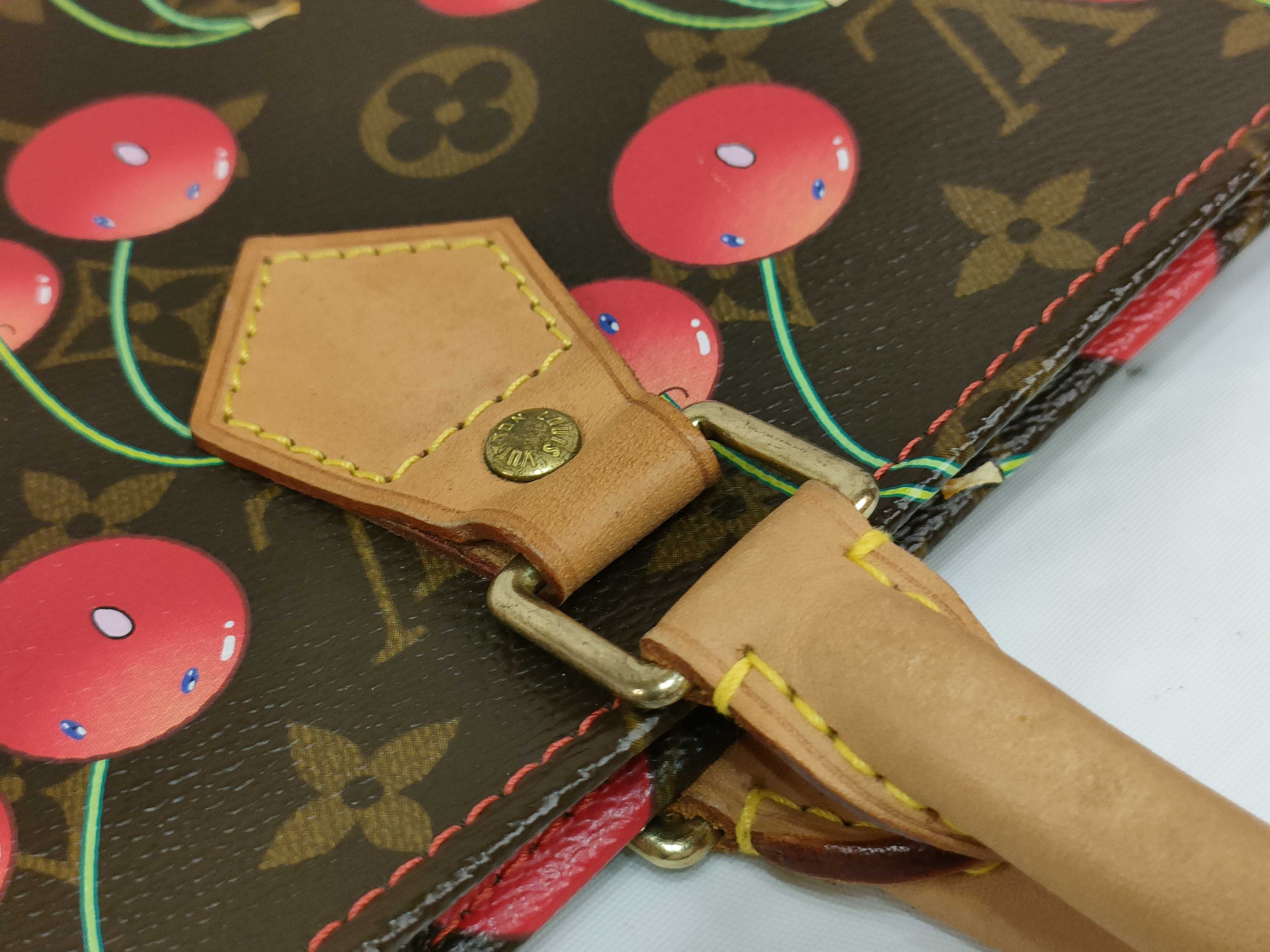 Monogram Cherry Sac Plat Takashi Murakami Collaboration Tote Bag — view 4