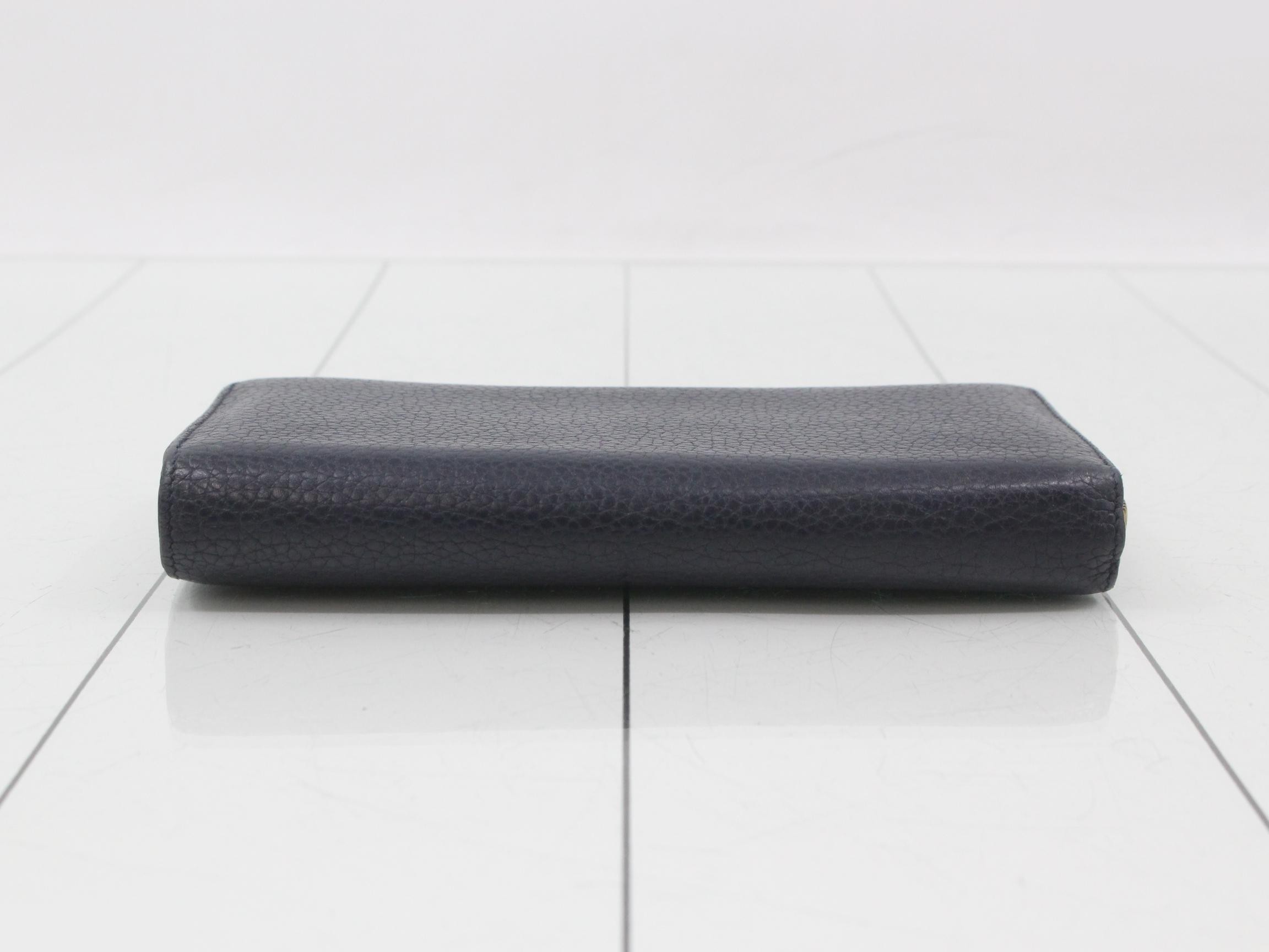 Portefeuille Comet Taurillon Navy — view 3