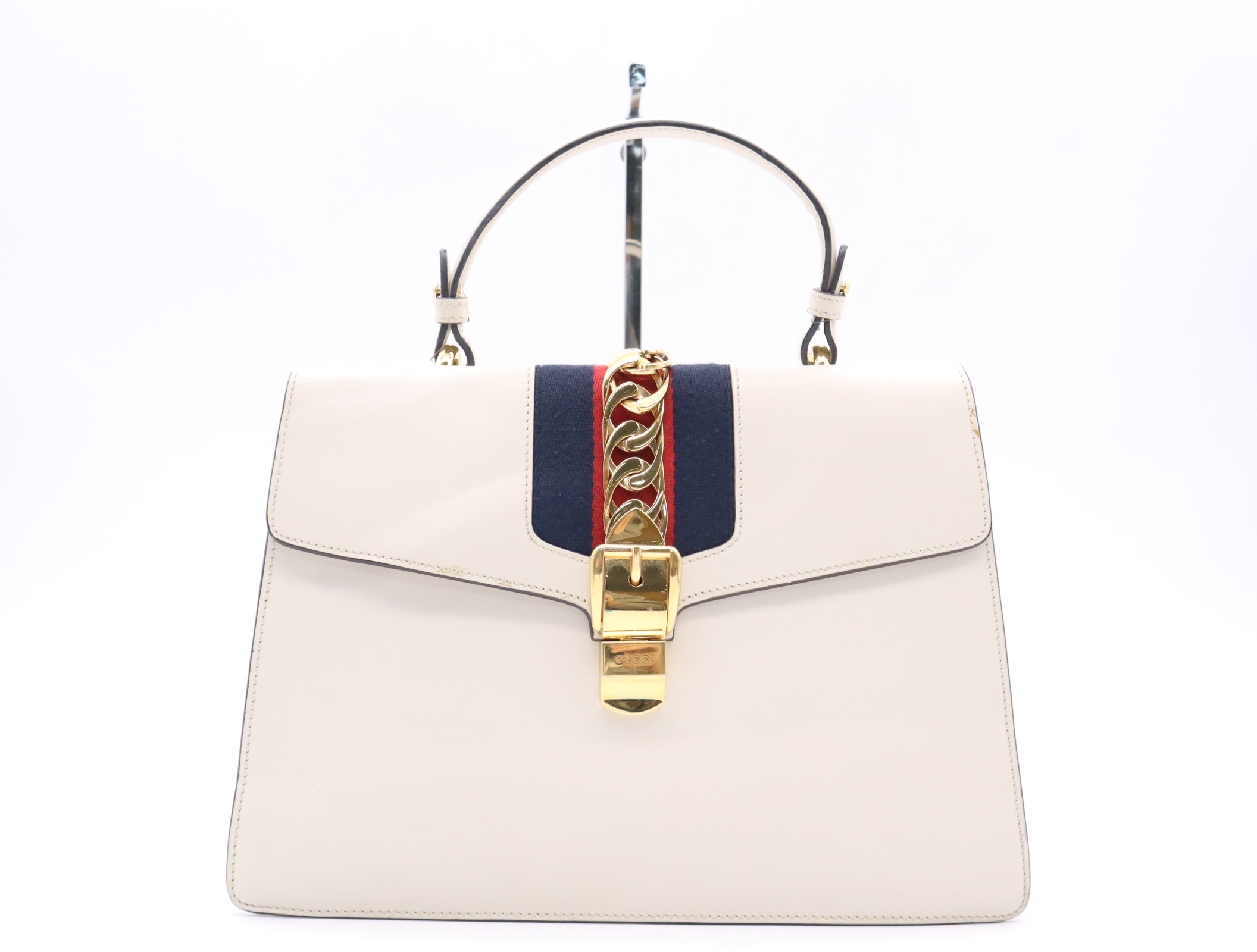 Leather Sylvie Sherry Line White